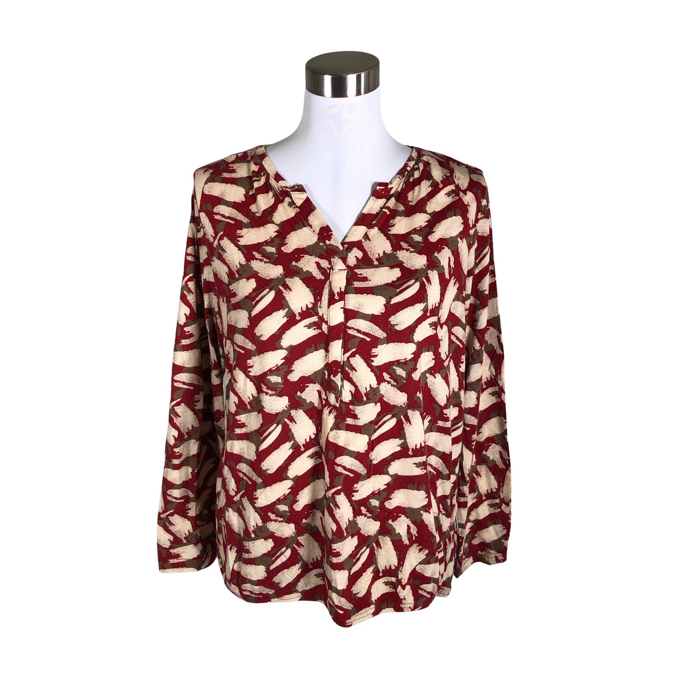 Naisten Soyaconcept - Trikoopaita, koko 40 - Viininpunainen (1)