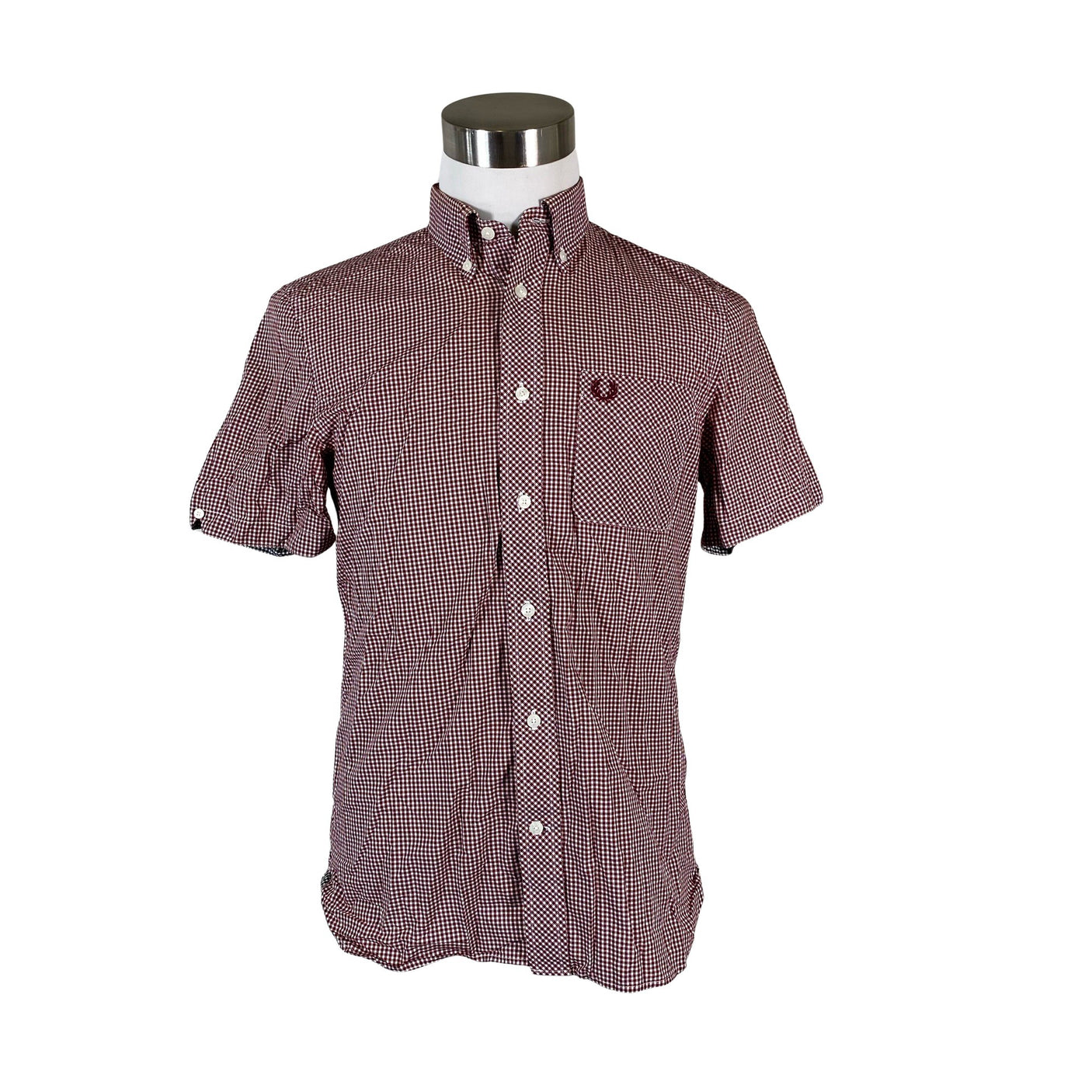 Miesten Fred Perry - Kauluspaita, koko M - Viininpunainen (1)