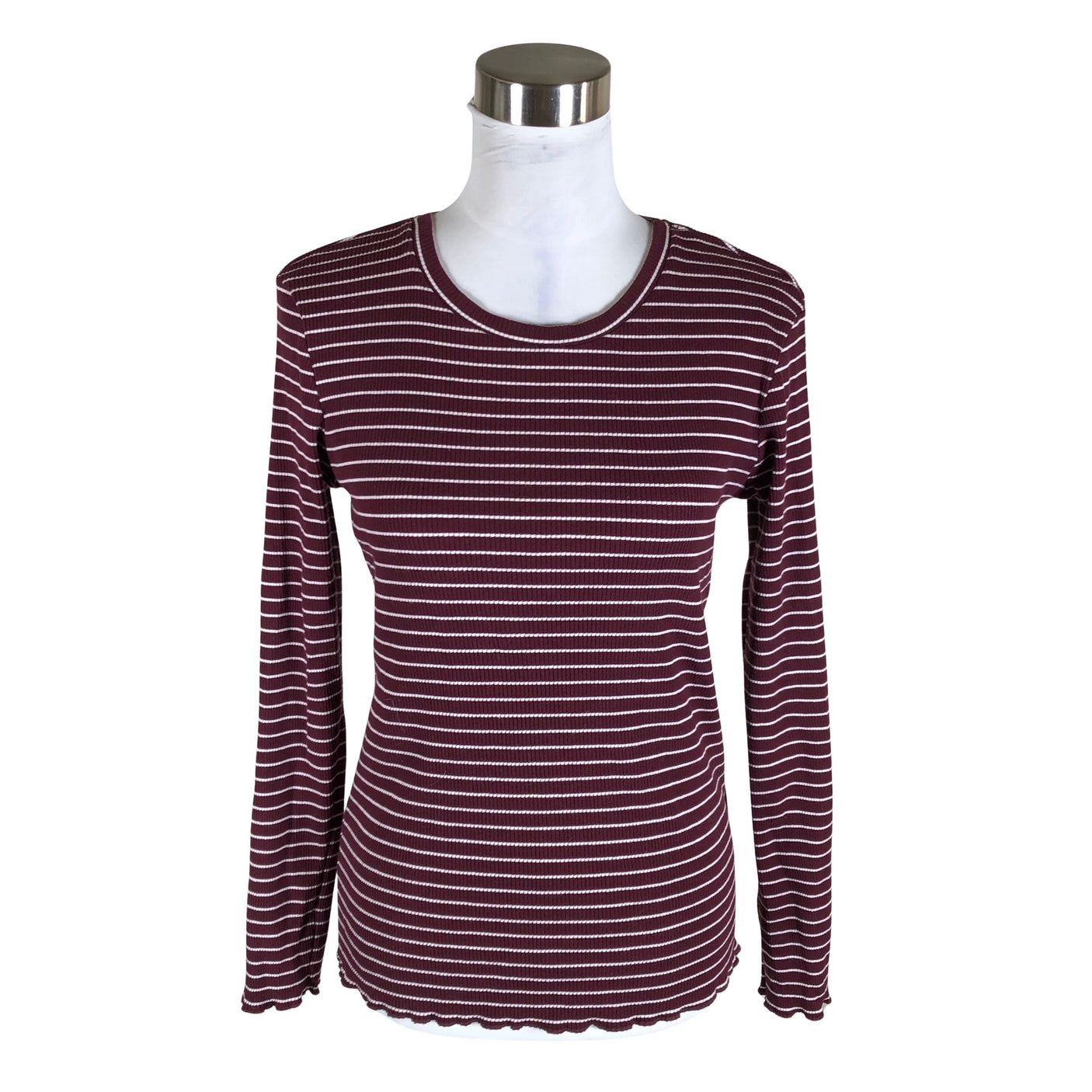 Naisten Selected - Trikoopaita, koko 40 - Viininpunainen (1)