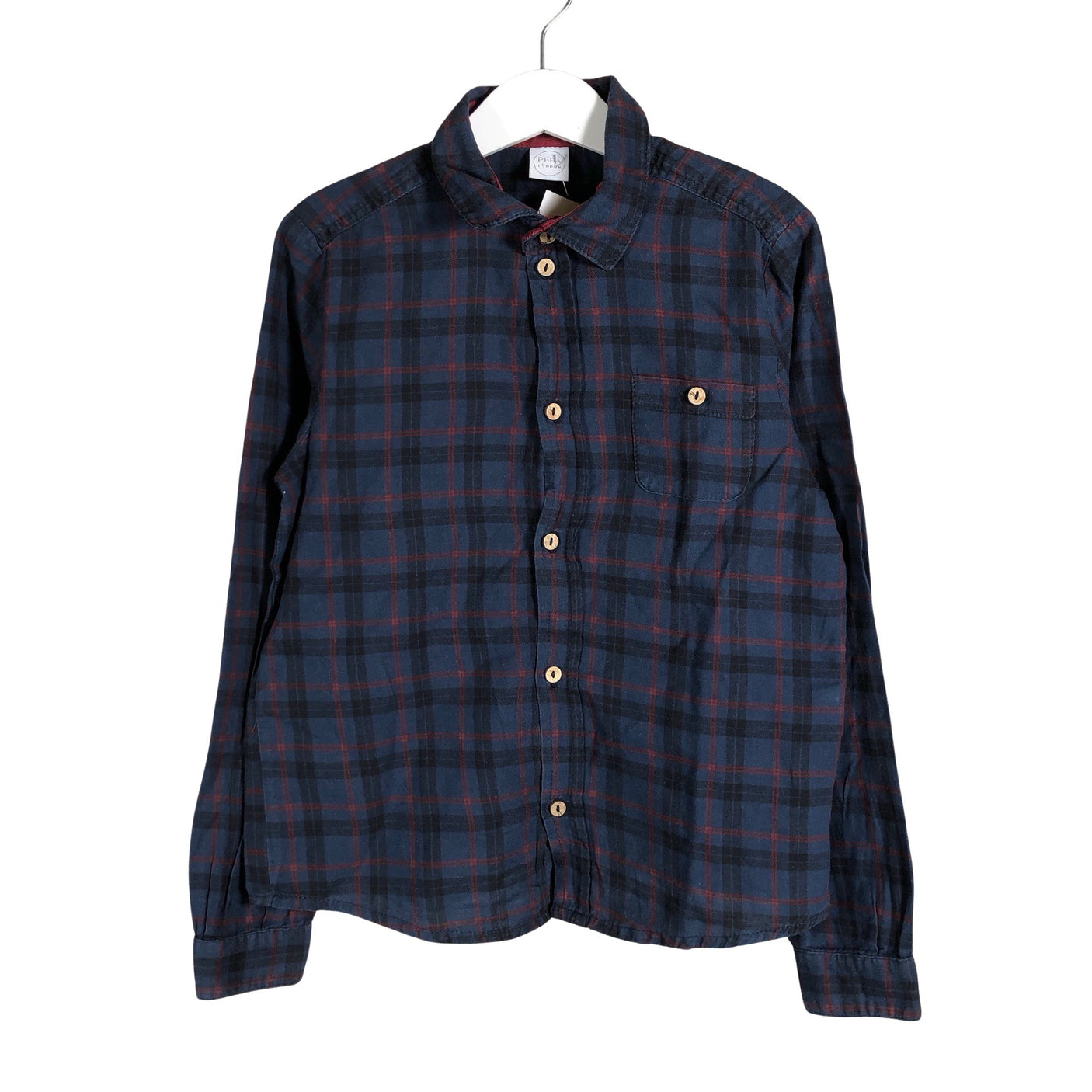 Unisex Pepa London - Kauluspaita, koko 122 - 128 - Sininen (1)