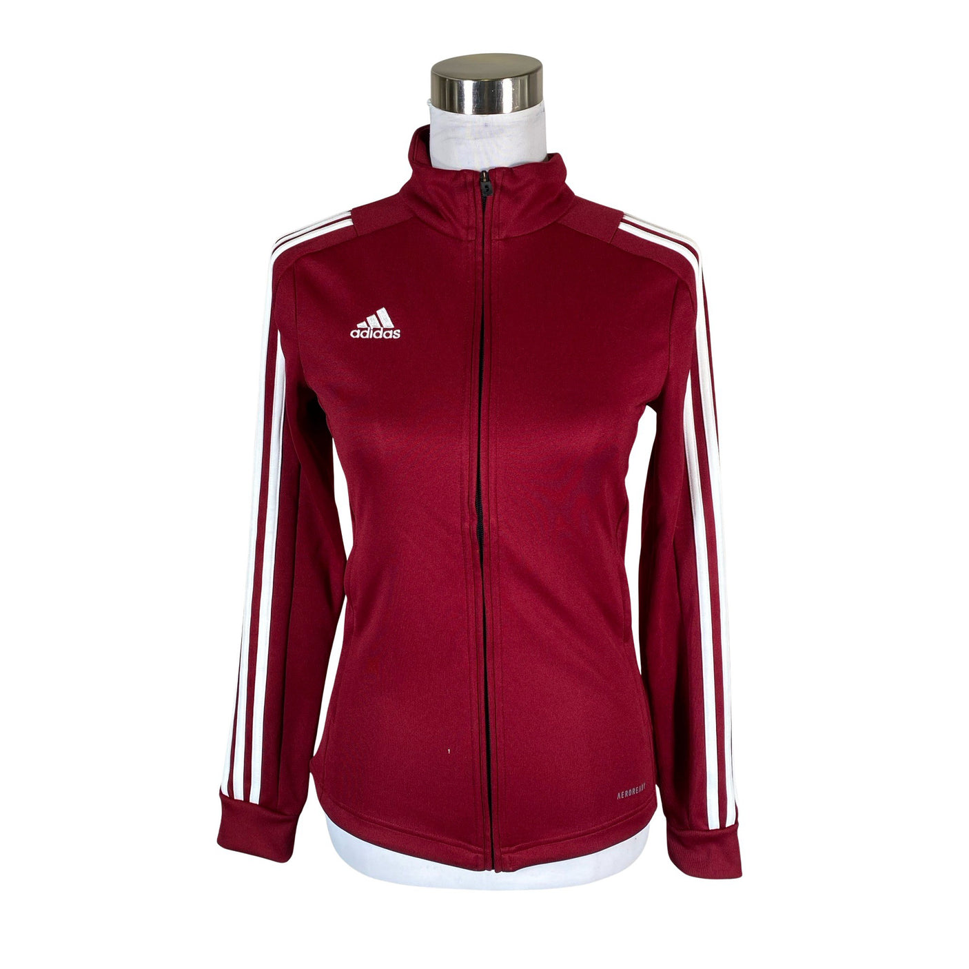 Naisten Adidas - Verryttelytakki, koko 32 - Viininpunainen (1)