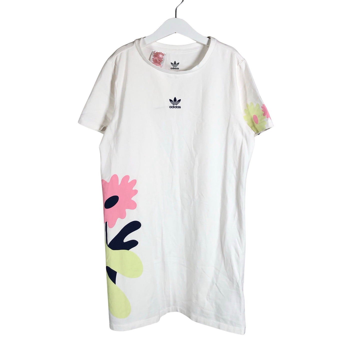 Tyttöjen Adidas - Trikoomekko, koko 146 - 152 - Valkoinen (1)
