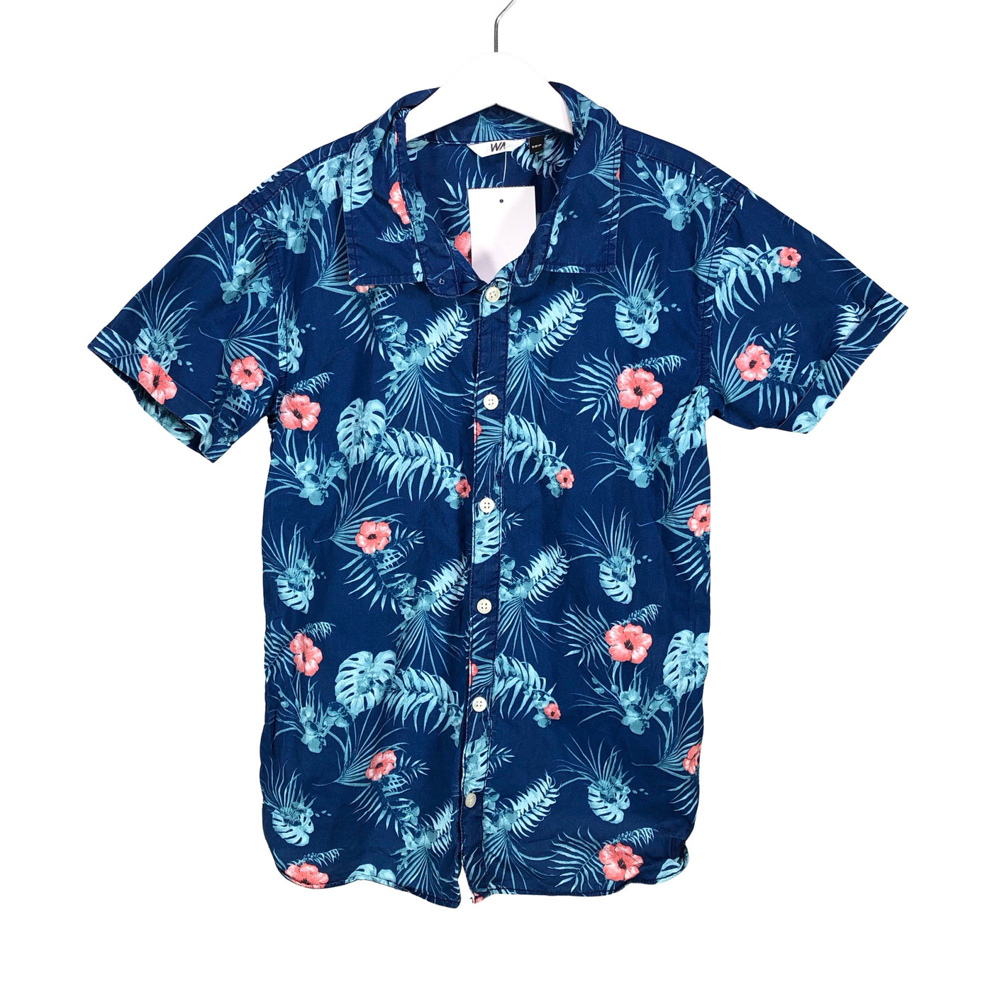 Poikien Warp - Kauluspaita, koko 152 - 158 - Sininen (1)