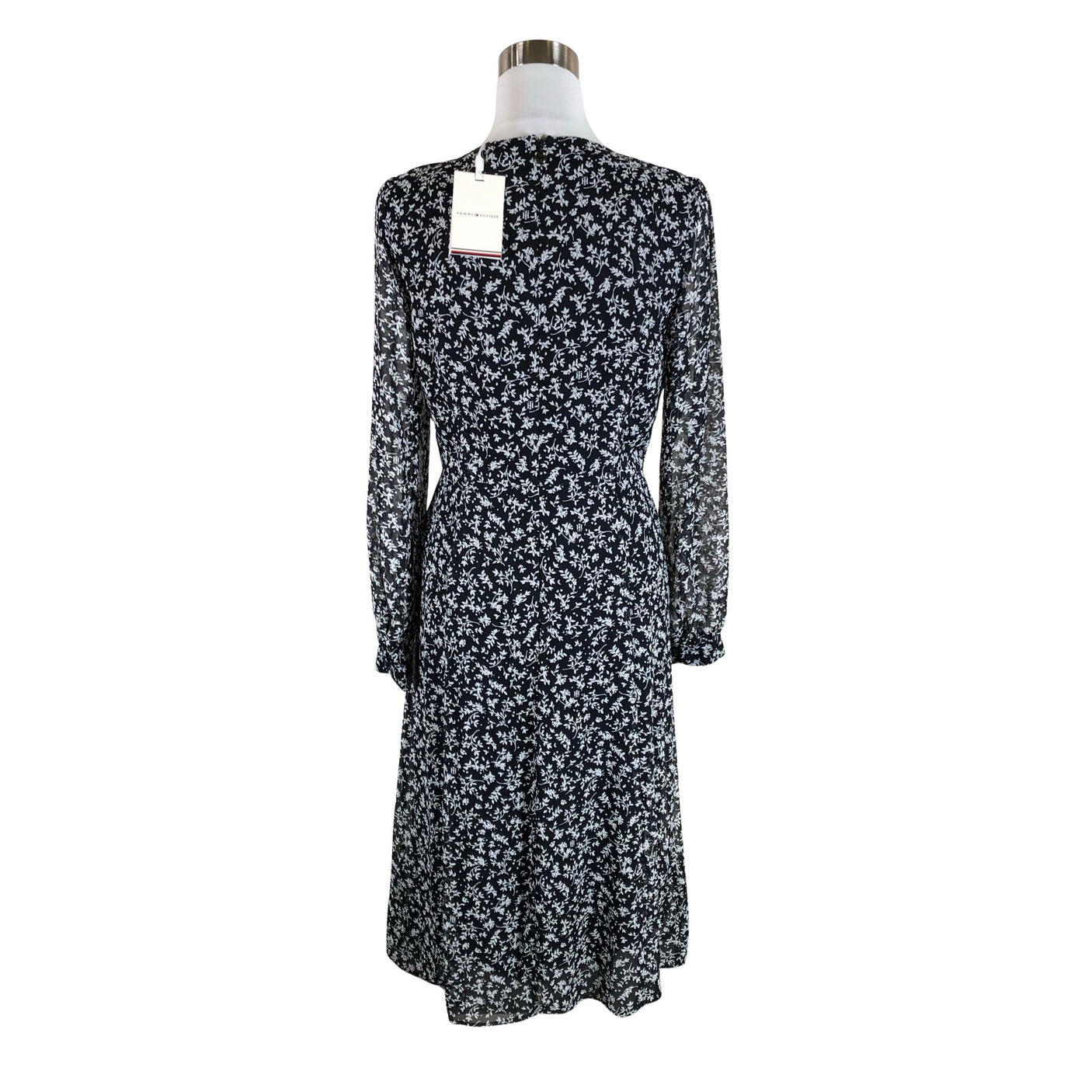 Naisten Tommy Hilfiger - Sifonkimekko, koko 36 - Sininen (2)