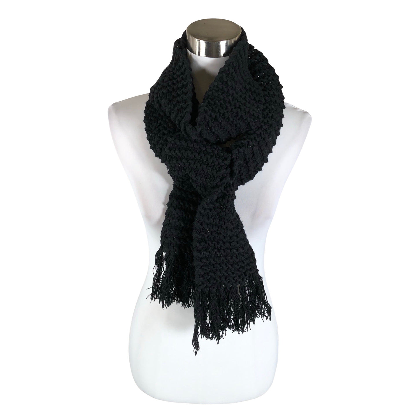 Naisten Handmade - Kaulaliina, koko Maxi - Musta (1)
