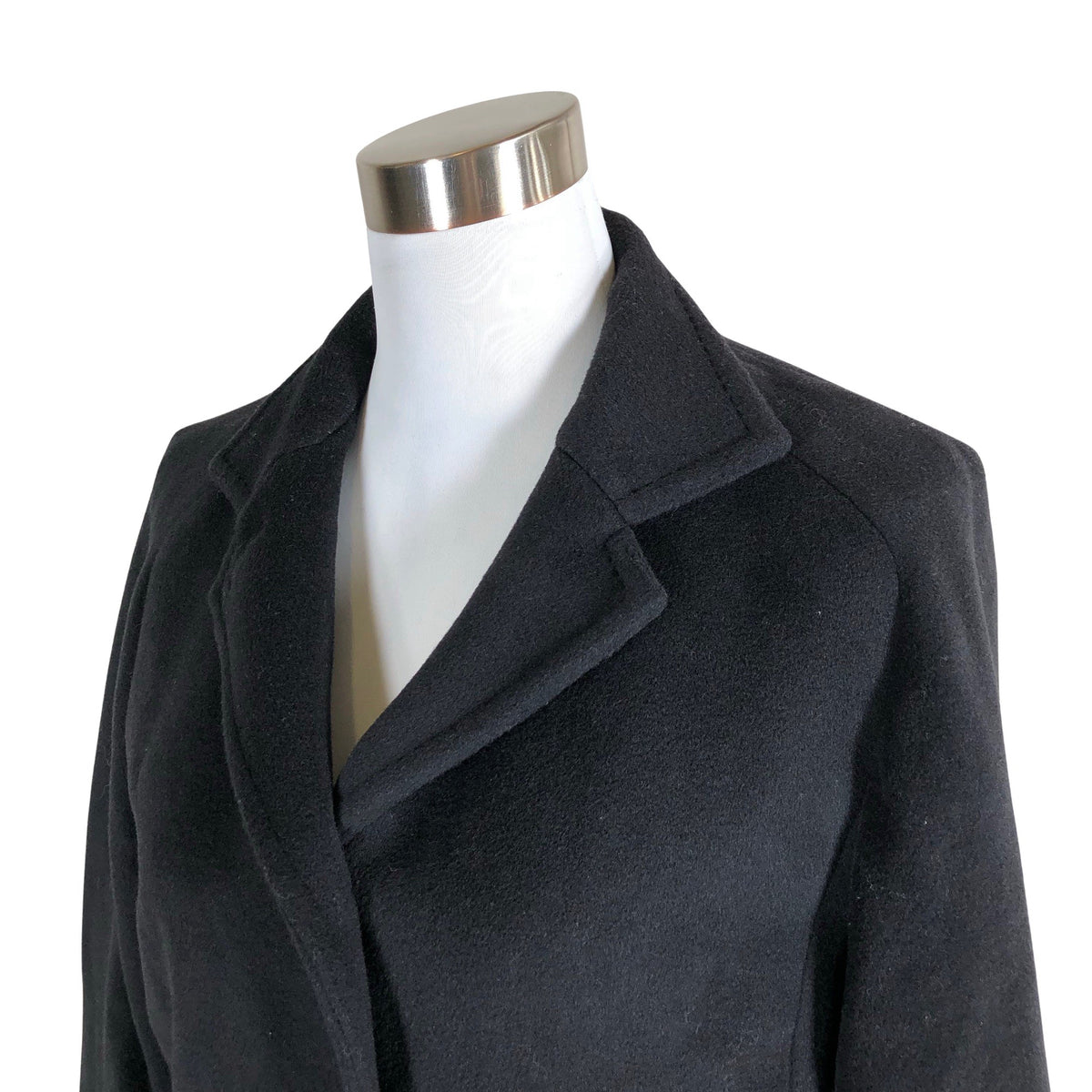 Naisten MaxMara - Villakangastakki, koko 38 - Musta (3)