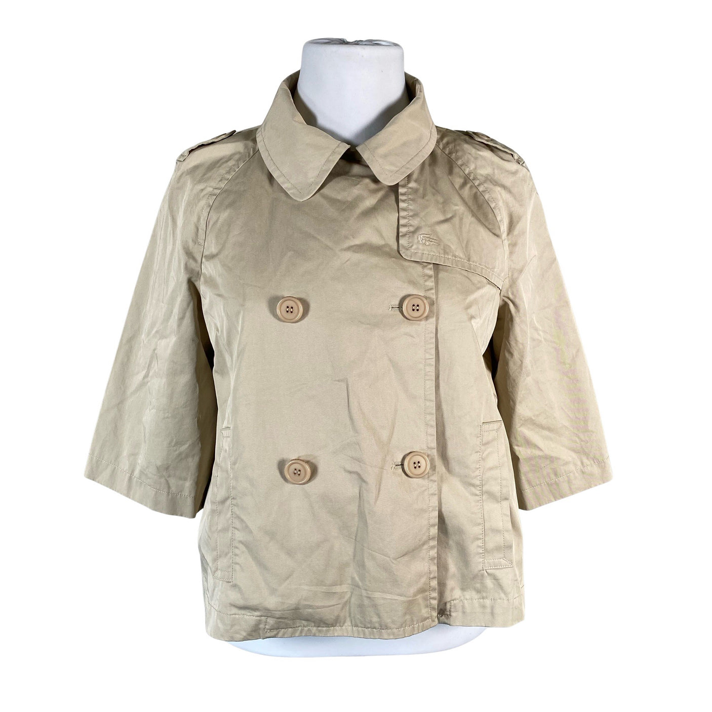 Naisten Lacoste - Trenssitakki, koko 44 - Beige (1)