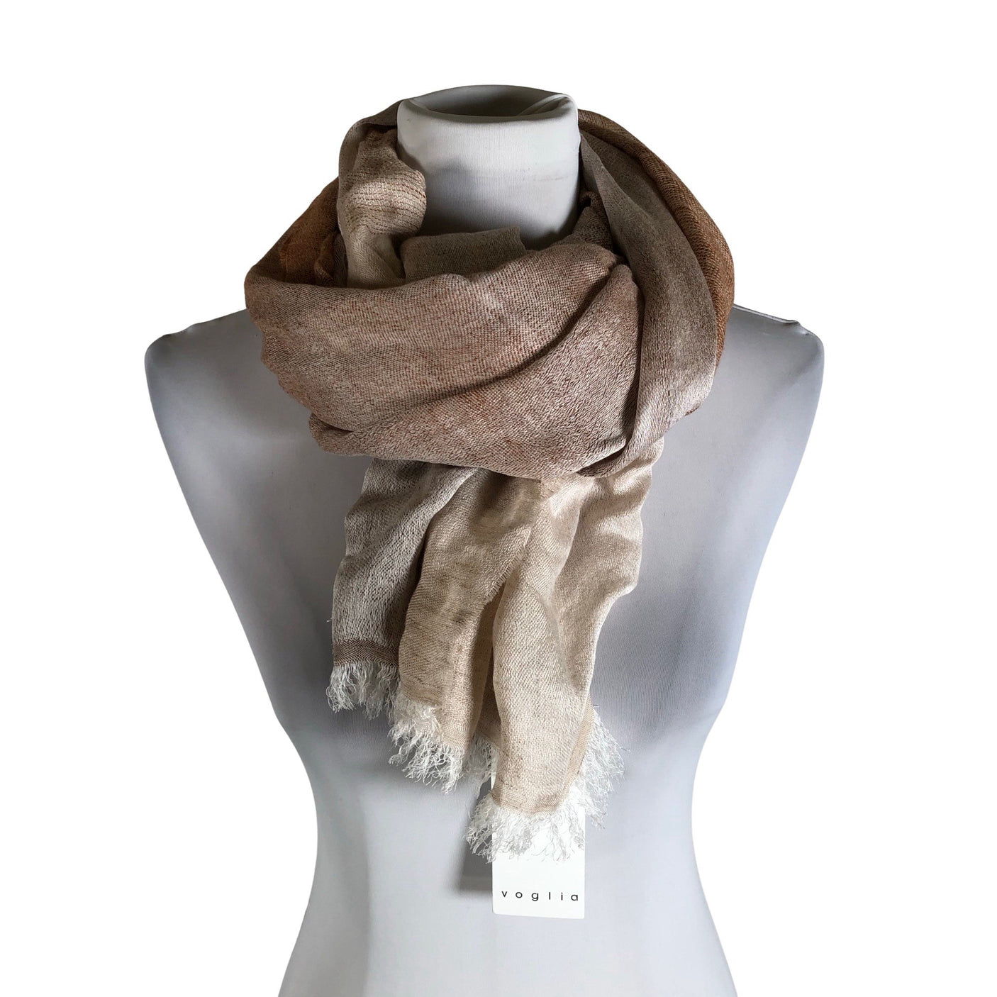 Naisten Voglia - Huivi, koko Midi - Beige (1)