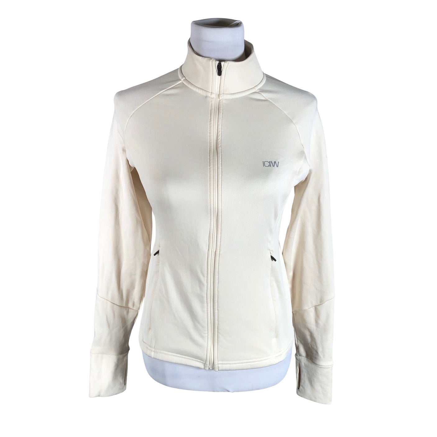Naisten ICIW – Icaniwill - Urheilutakki, koko 40 - Luonnonvalkoinen (1)