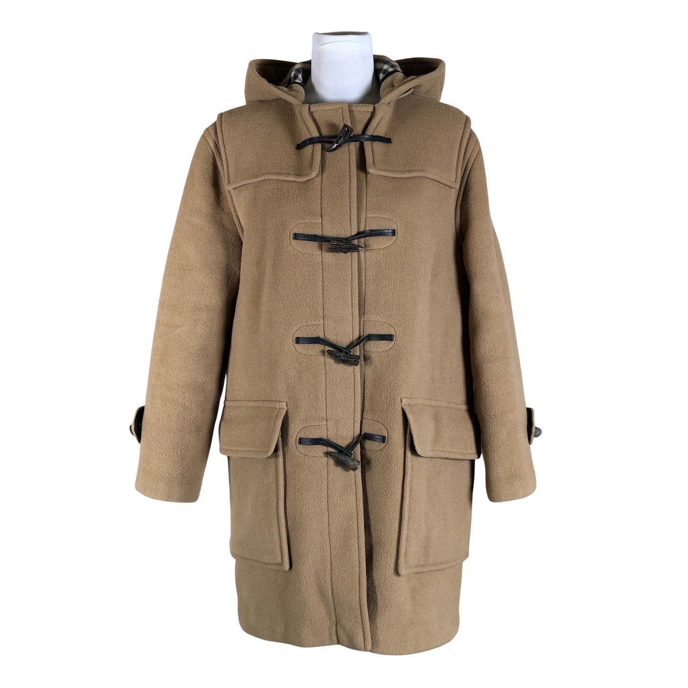Naisten Burberry - Villakangastakki, koko 38 - Beige (1)