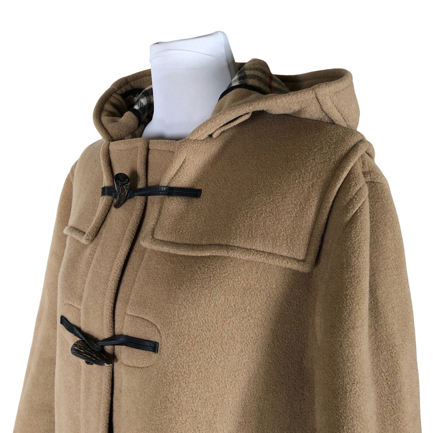Naisten Burberry - Villakangastakki, koko 38 - Beige (3)
