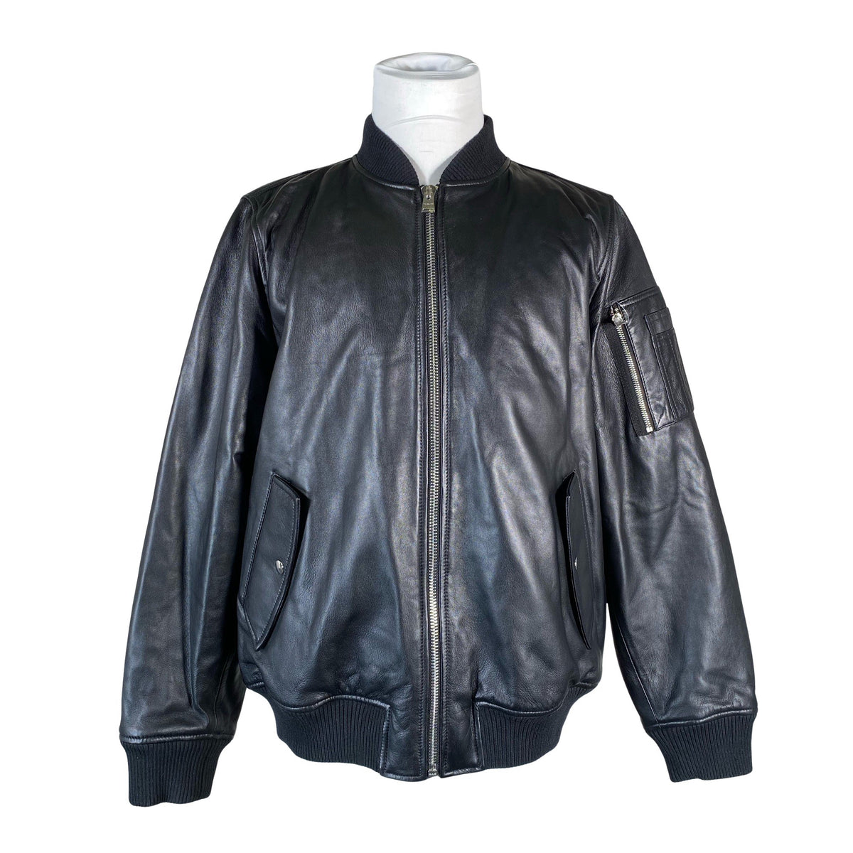 Miesten Trussardi - Nahkatakki, koko XXXL - Musta (1)