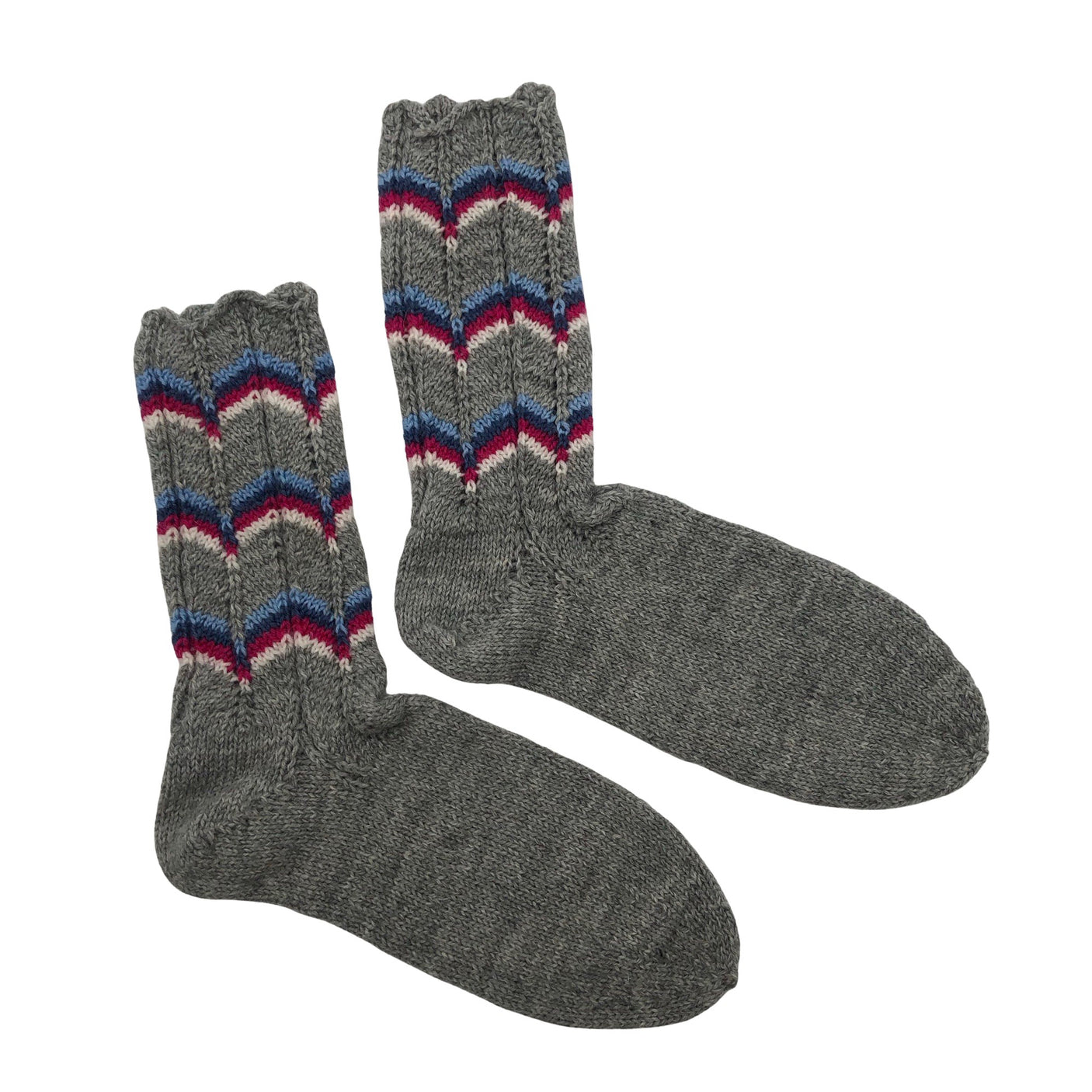 Unisex Handmade - Villasukat, koko 41 - Harmaa (1)