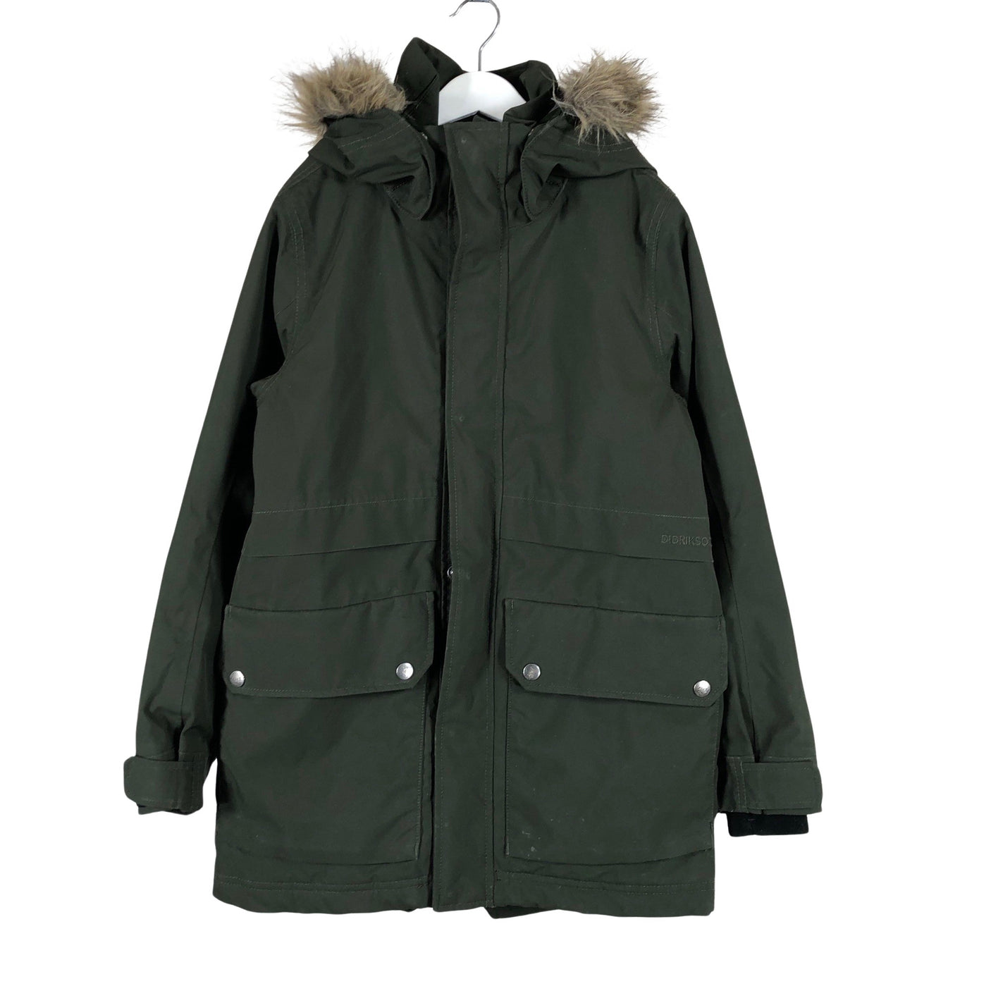 Unisex Didriksons - Toppatakki, koko 146 - 152 - Vihreä (1)