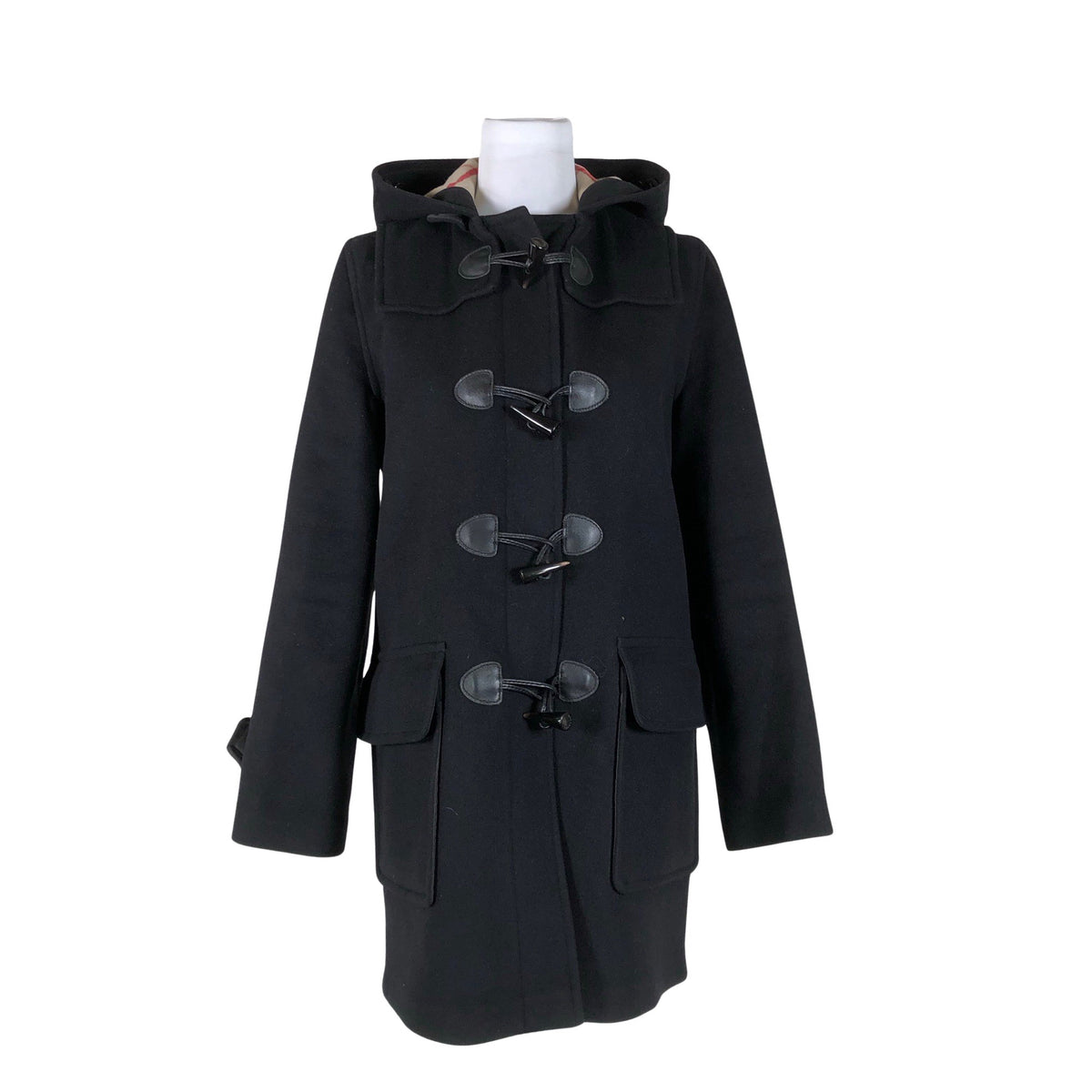 Naisten Burberry Brit - Villakangastakki, koko 36 - Musta (1)