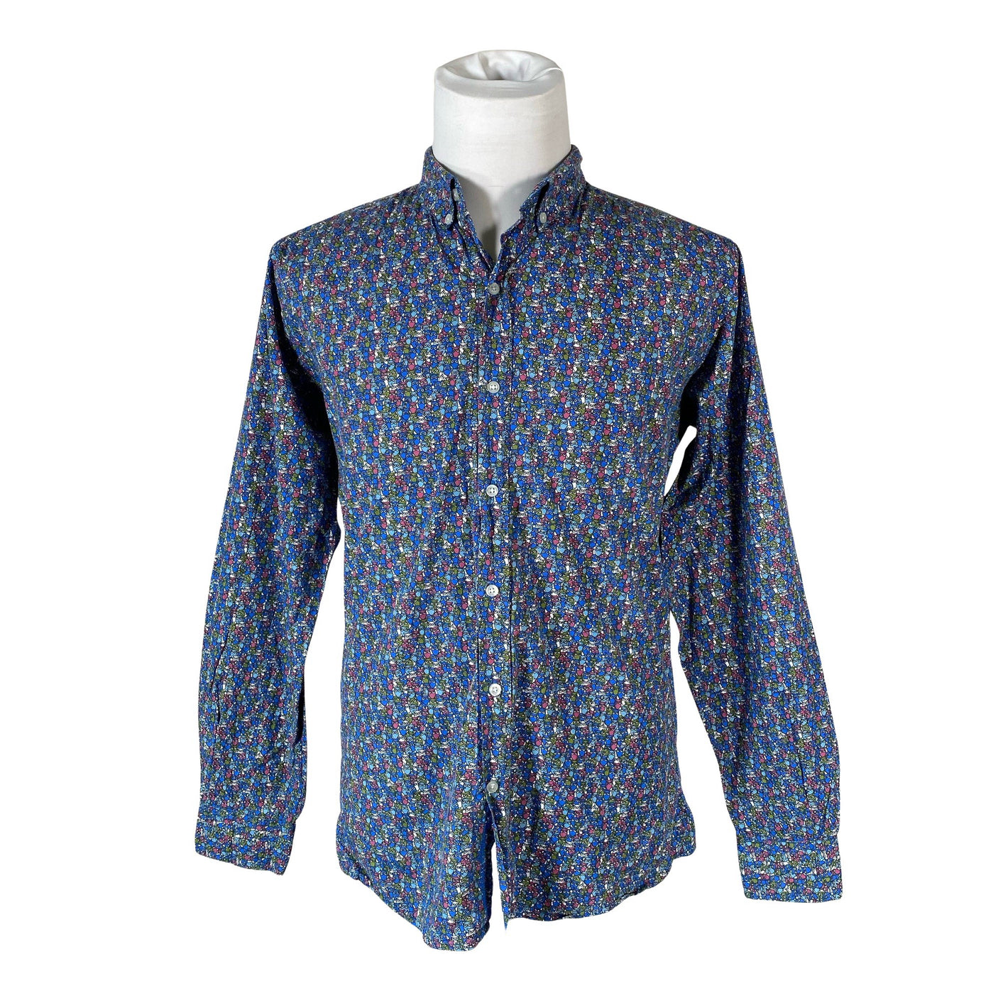 Miesten Knowledge Cotton Apparel - Kauluspaita, koko L - Sininen (1)