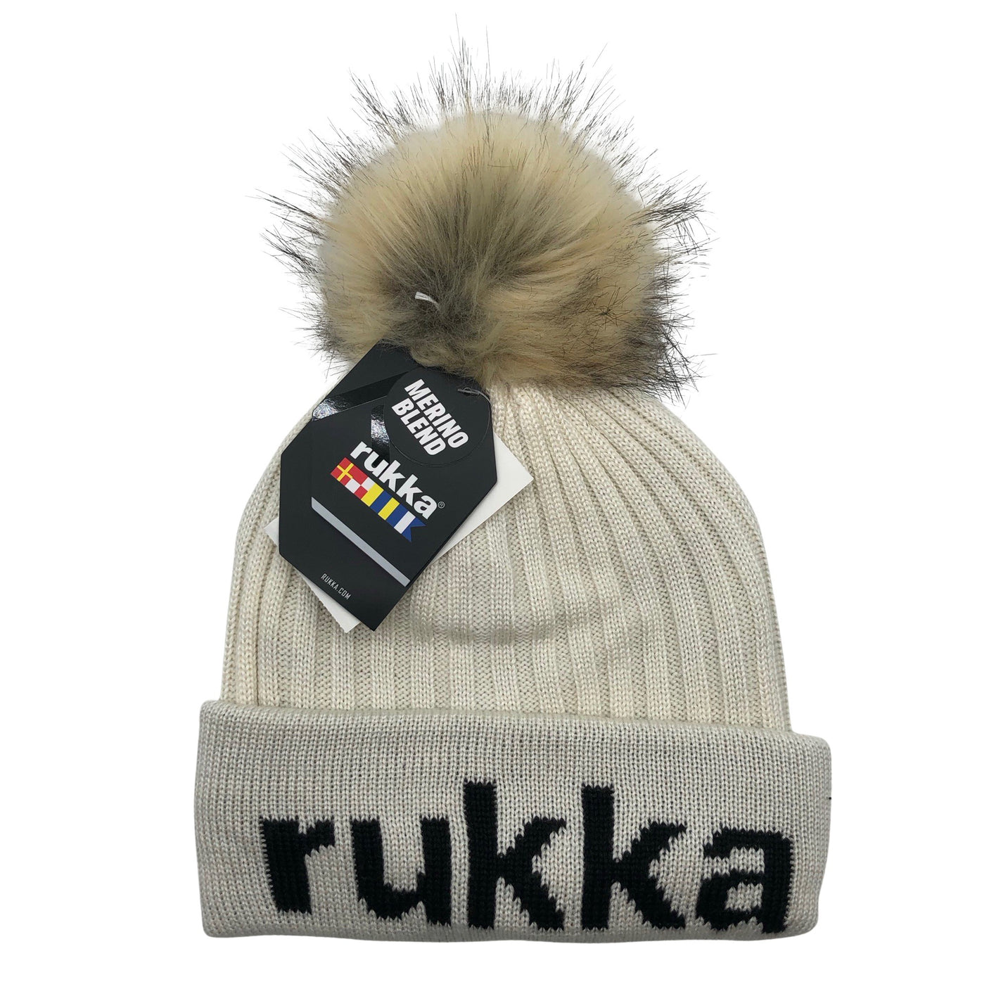 Unisex Rukka - Talvipipo, koko 54 - 56 cm - Luonnonvalkoinen (1)