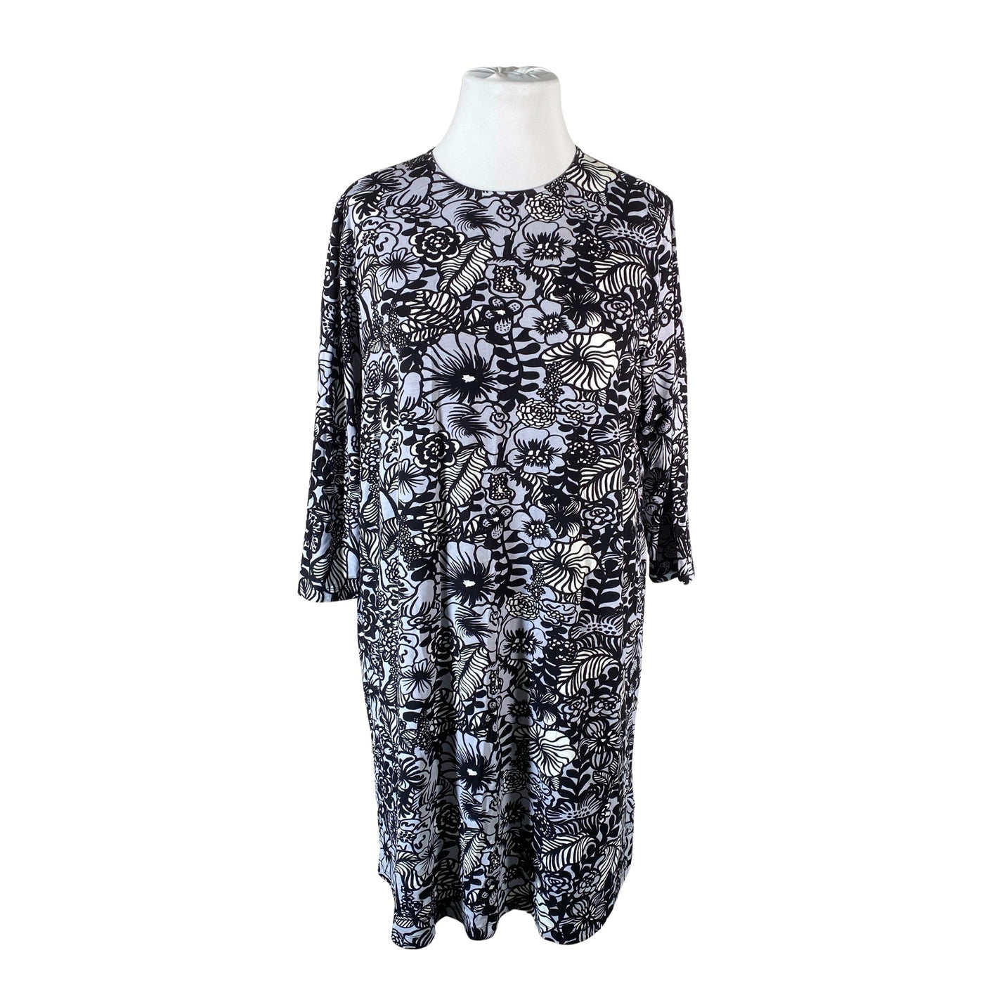 Naisten Marimekko - Trikoomekko, koko 46 - Harmaa (1)