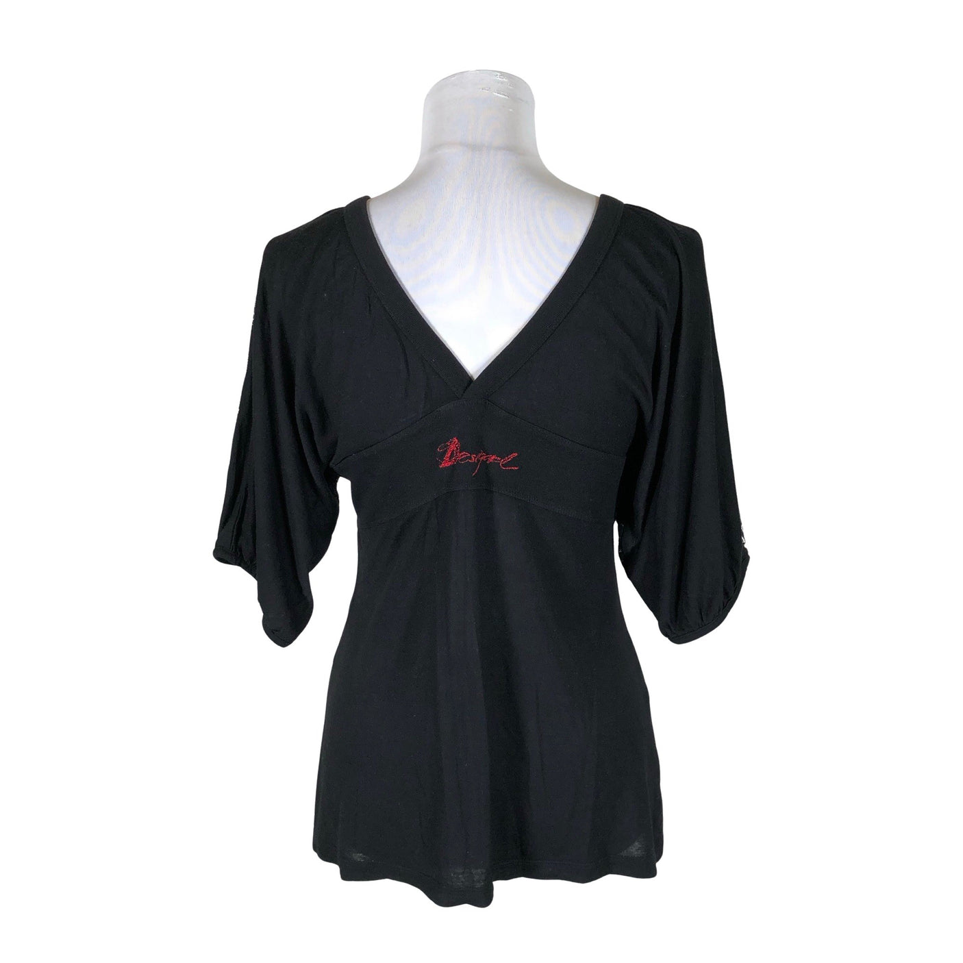 Naisten Desigual - T-paita, koko 38 - Musta (2)