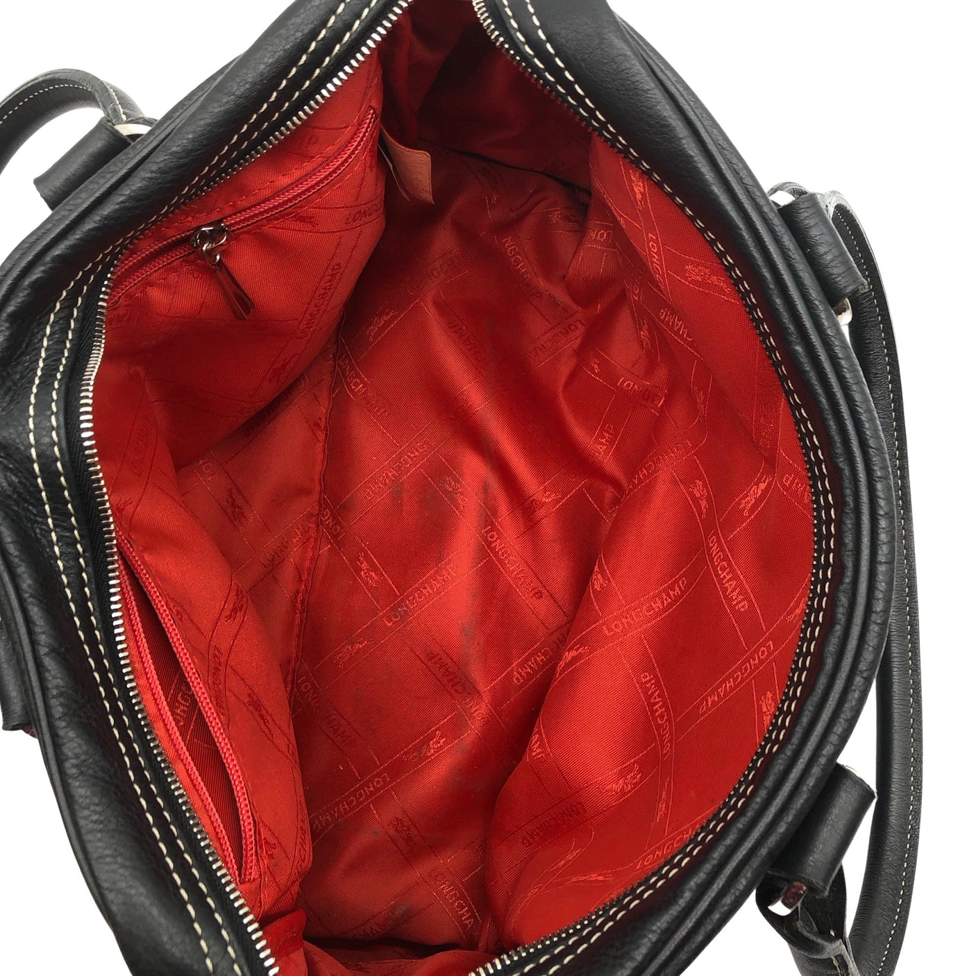 Naisten Longchamp - Käsilaukku, koko Midi - Musta (3)