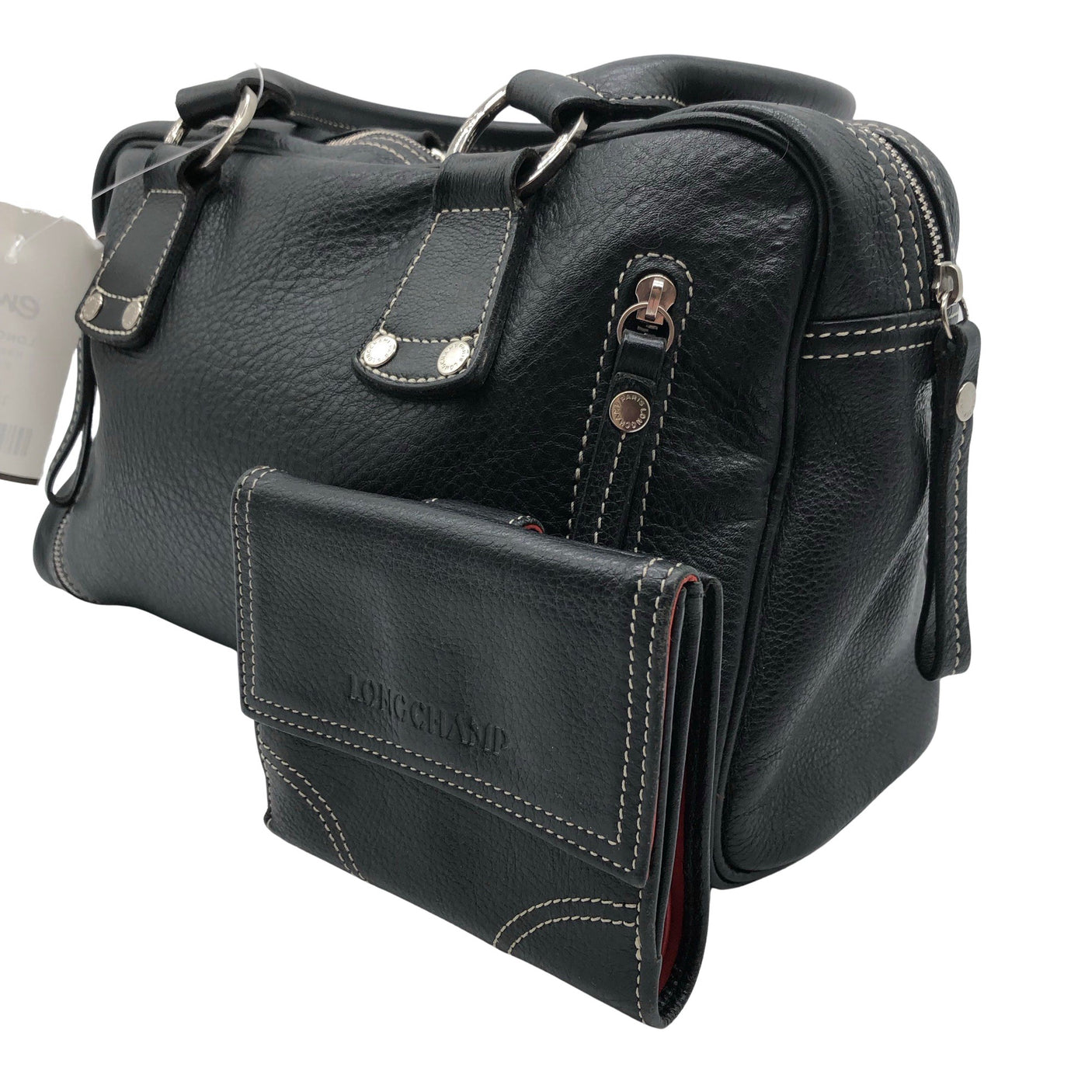 Naisten Longchamp - Käsilaukku, koko Midi - Musta (2)