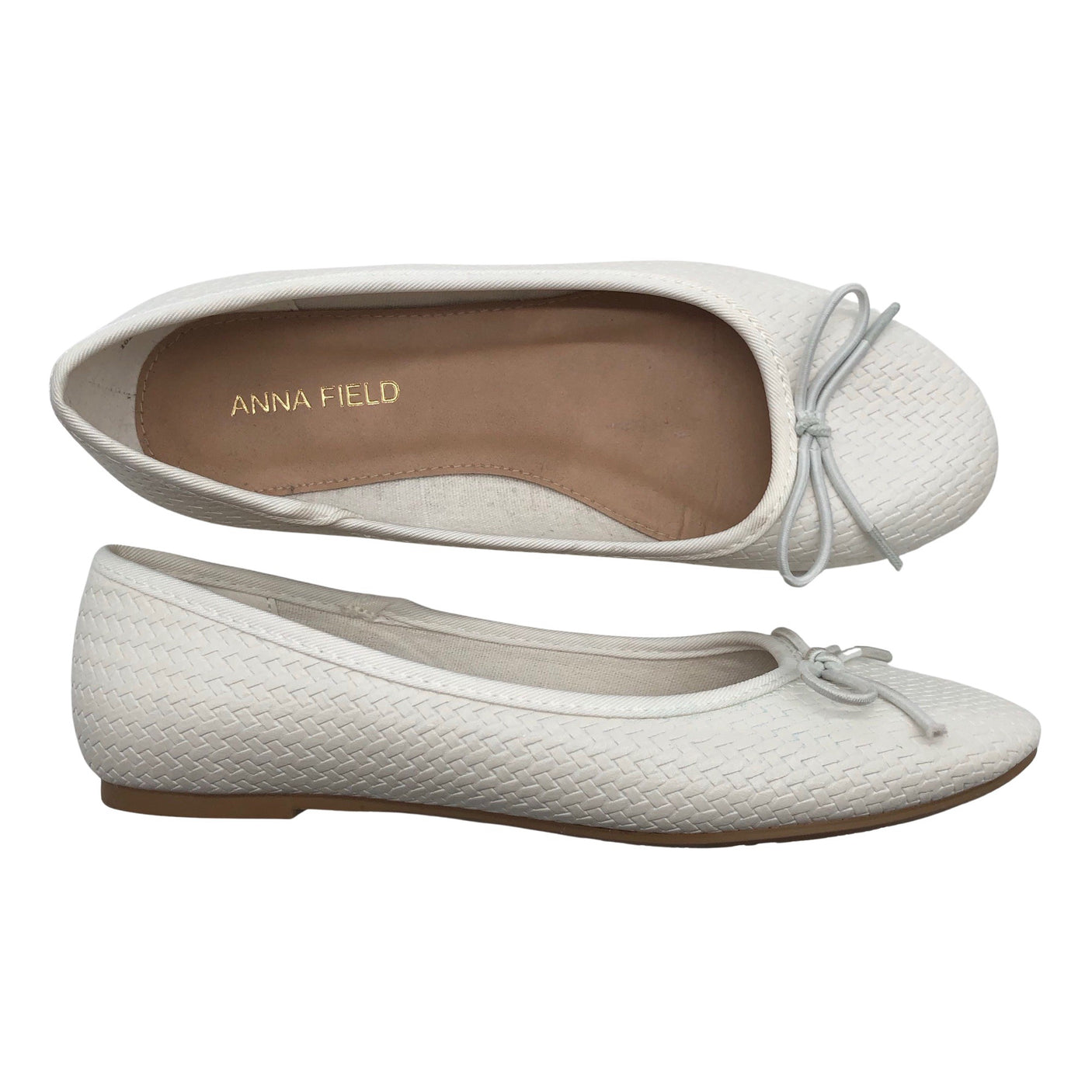 Tyttöjen Anna Field - Ballerinat, koko 34 - Valkoinen (1)