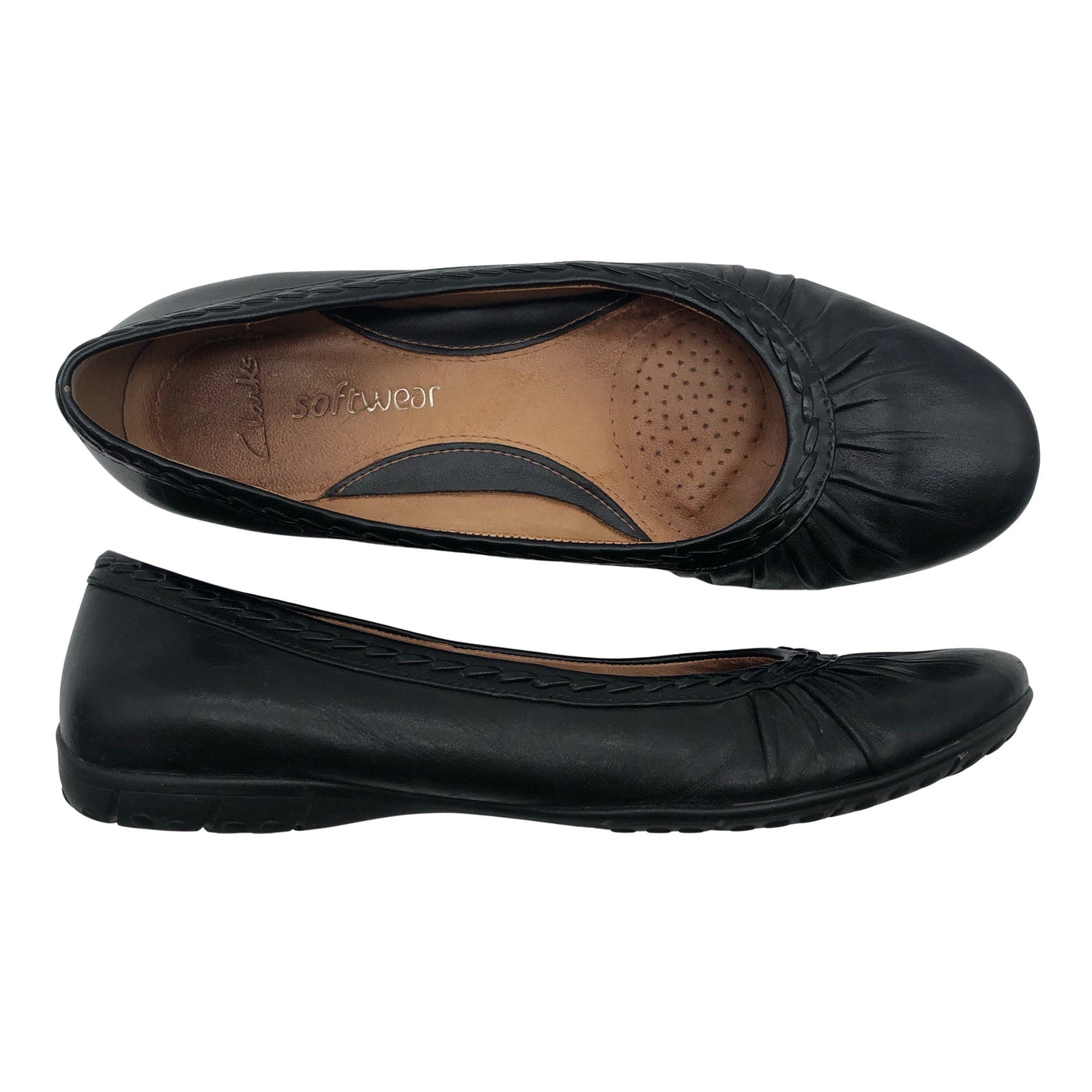 Naisten Clarks - Ballerinat, koko 37 - Musta (1)