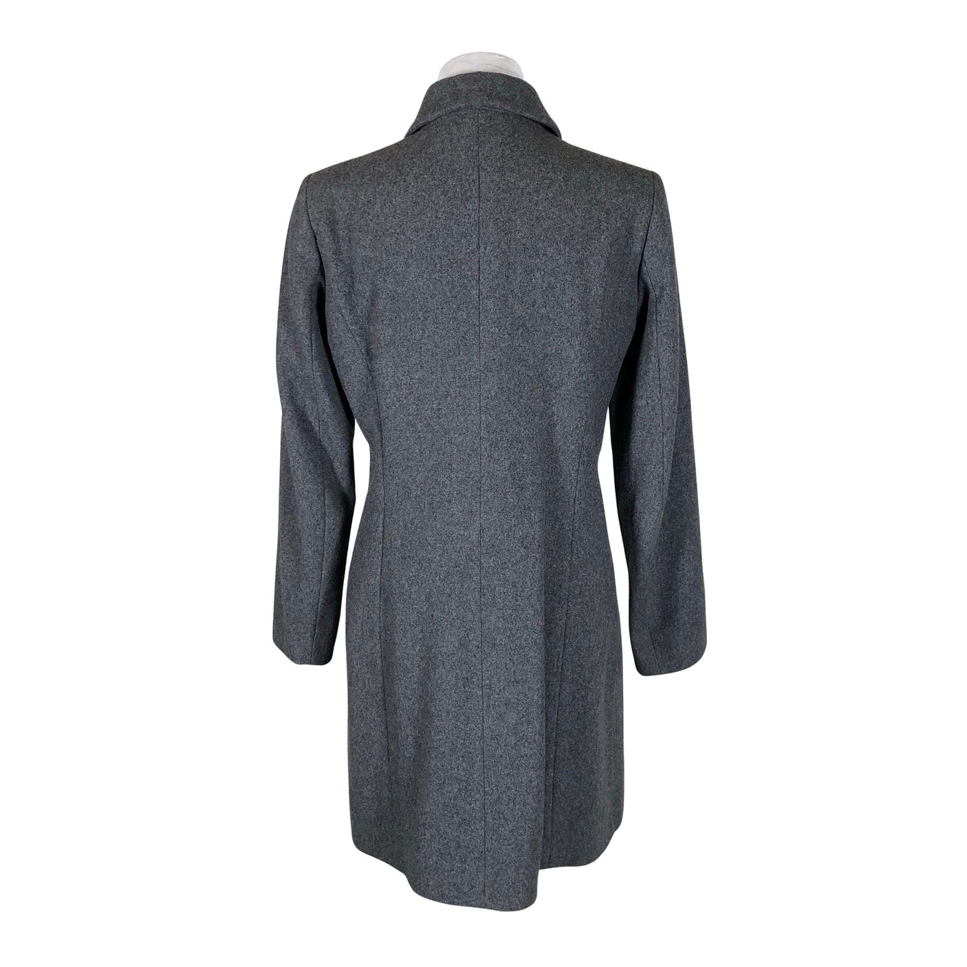 Naisten Benetton - Villakangastakki, koko 38 - Harmaa (2)