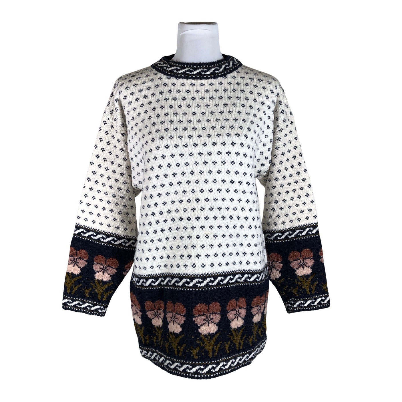 Naisten Handmade - Neulepaita, koko 40 - Valkoinen (1)