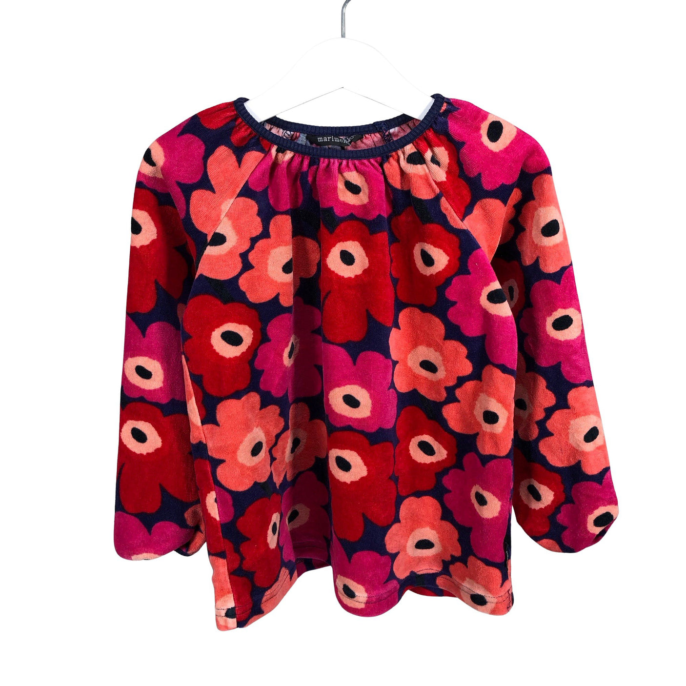 Tyttöjen Marimekko - Collegepaita, koko 110 - 116 - Pinkki (1)
