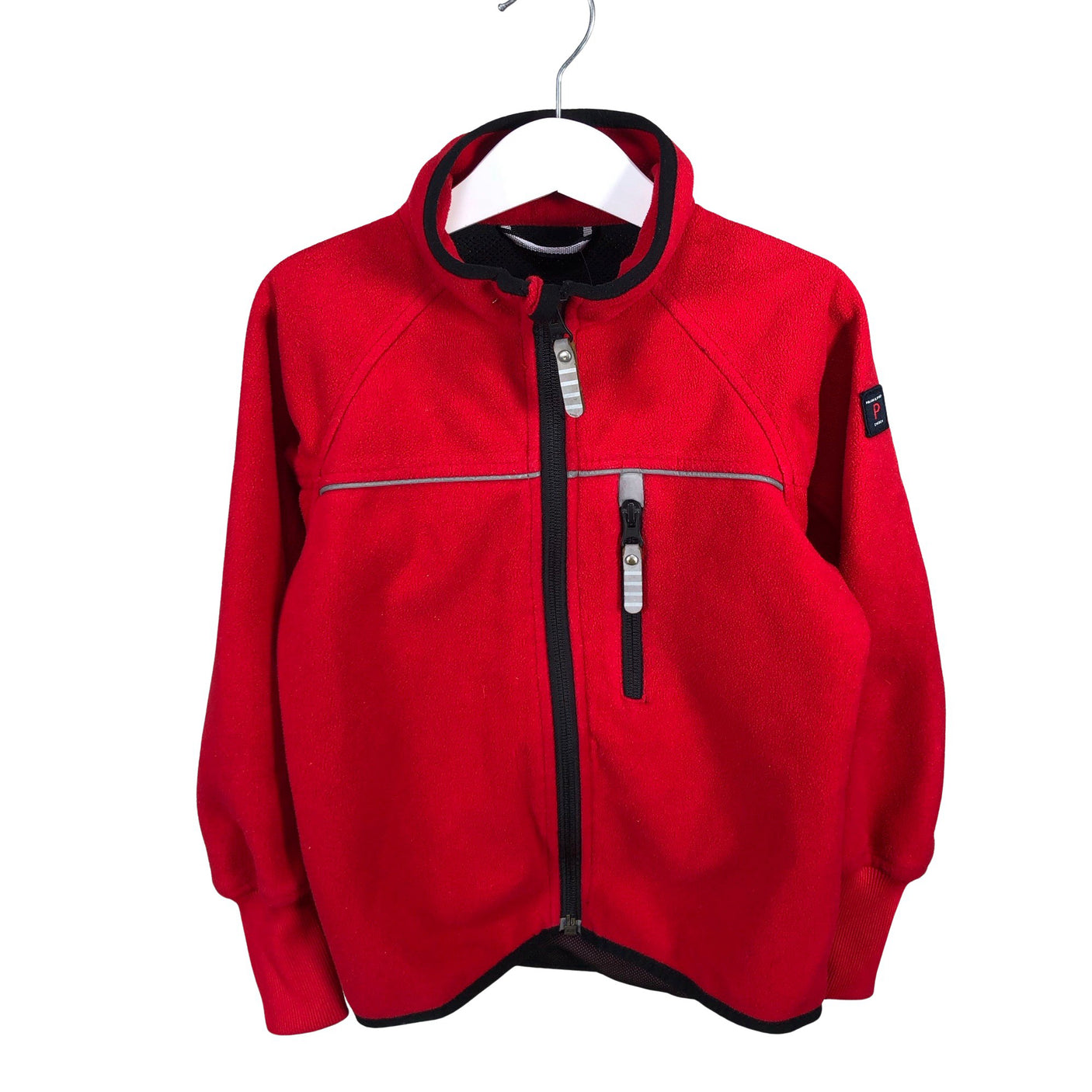 Unisex Polarn O. Pyret - Windfleecetakki, koko 104 - 110 - Punainen (1)