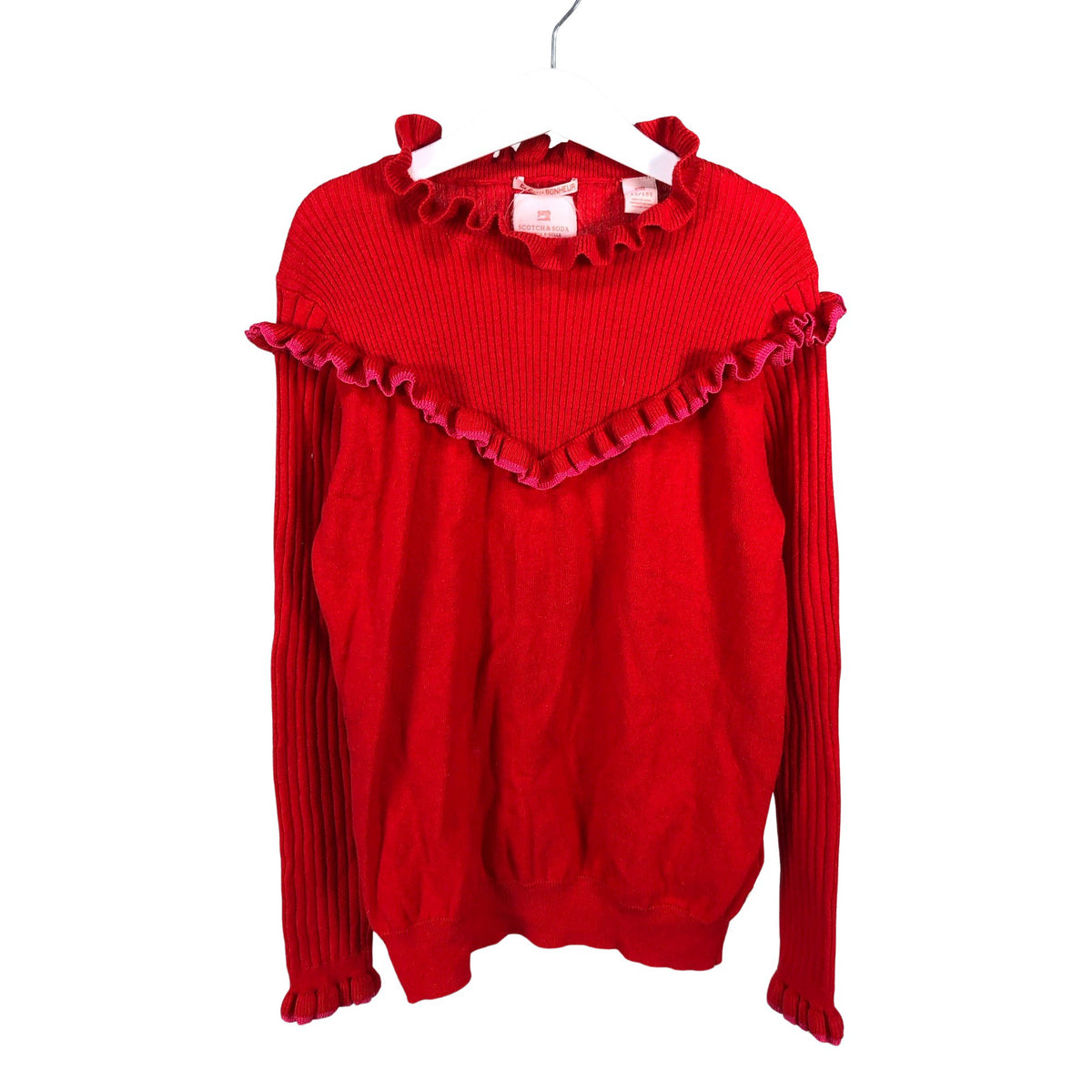 Tyttöjen Scotch&Soda - Neulepaita, koko 146 - 152 - Punainen (1)