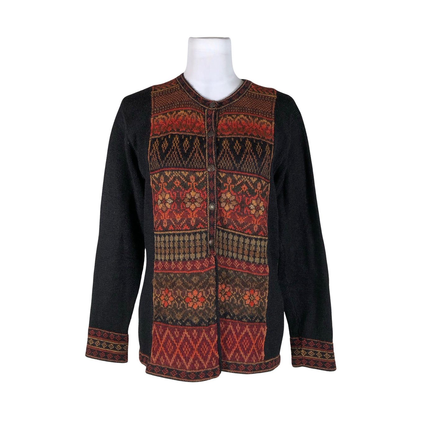Naisten Intiwara Alpaca - Neuletakki, koko 40 - Musta (1)