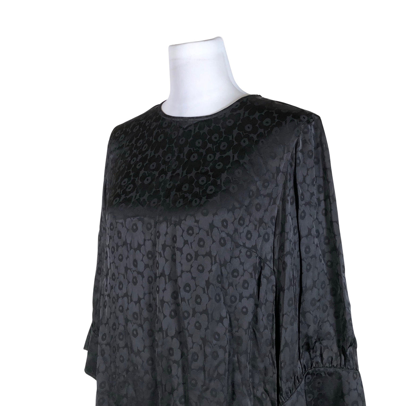 Naisten Marimekko - Sifonkimekko, koko 36 - Musta (3)