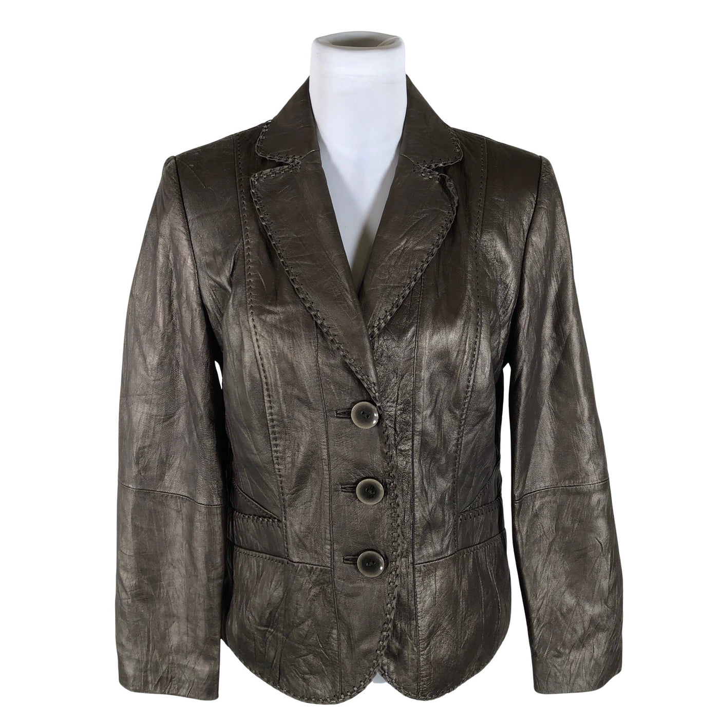 Naisten Gerry Weber - Nahkatakki, koko 40 - Ruskea (1)