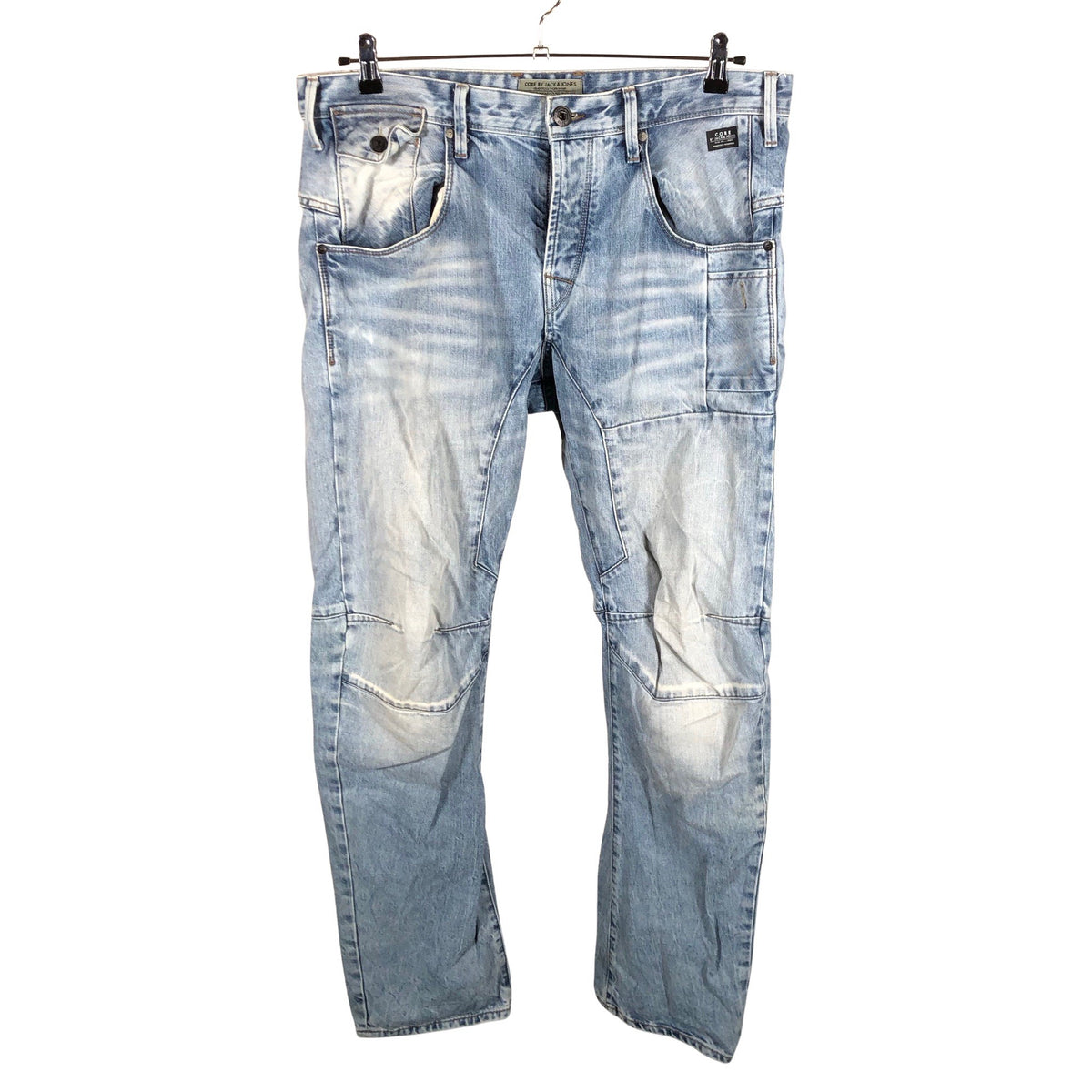 Miesten Jack & Jones - Farkut, koko W36 - Vaaleansininen (1)