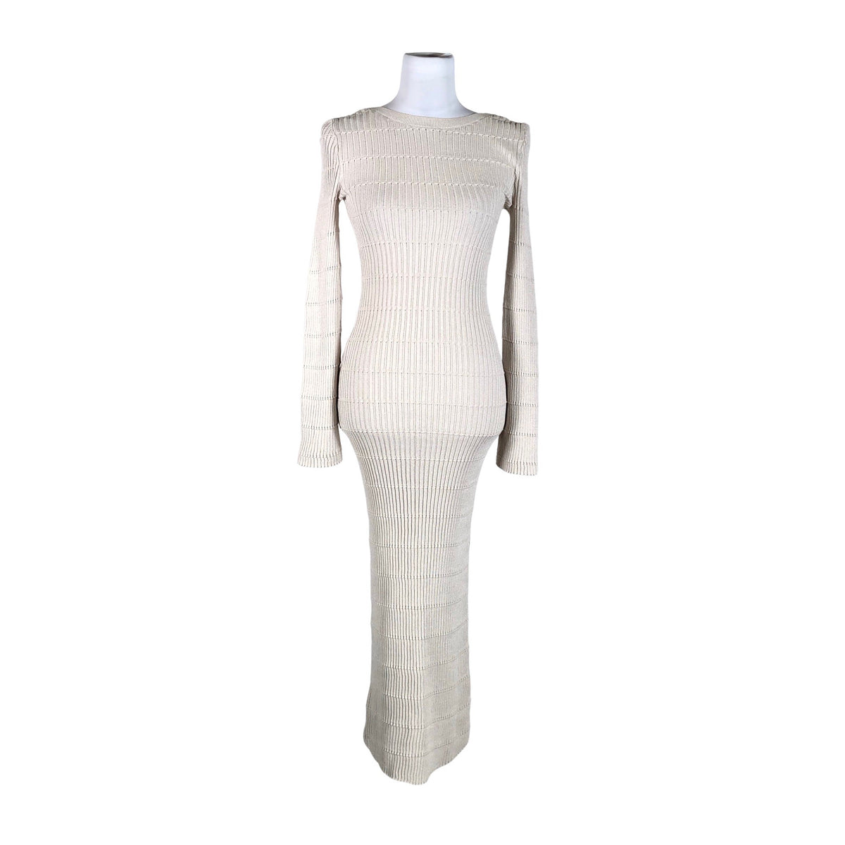 Naisten Lindex - Neulemekko, koko 36 - Beige (1)