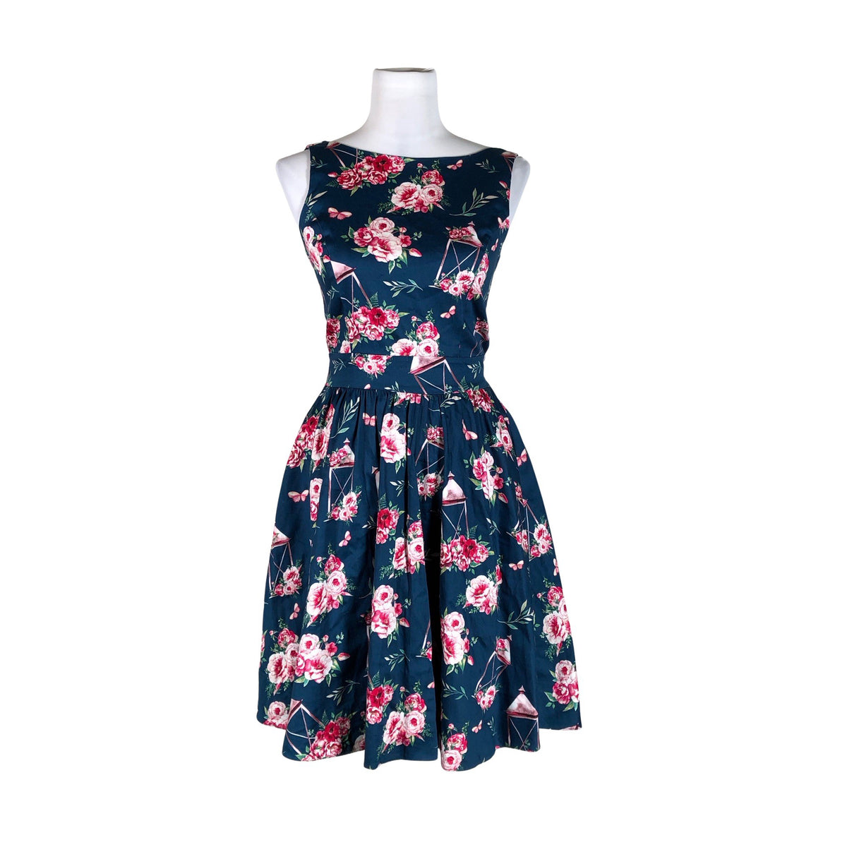 Naisten Lady Vintage - Kangasmekko, koko 36 - Sininen (1)