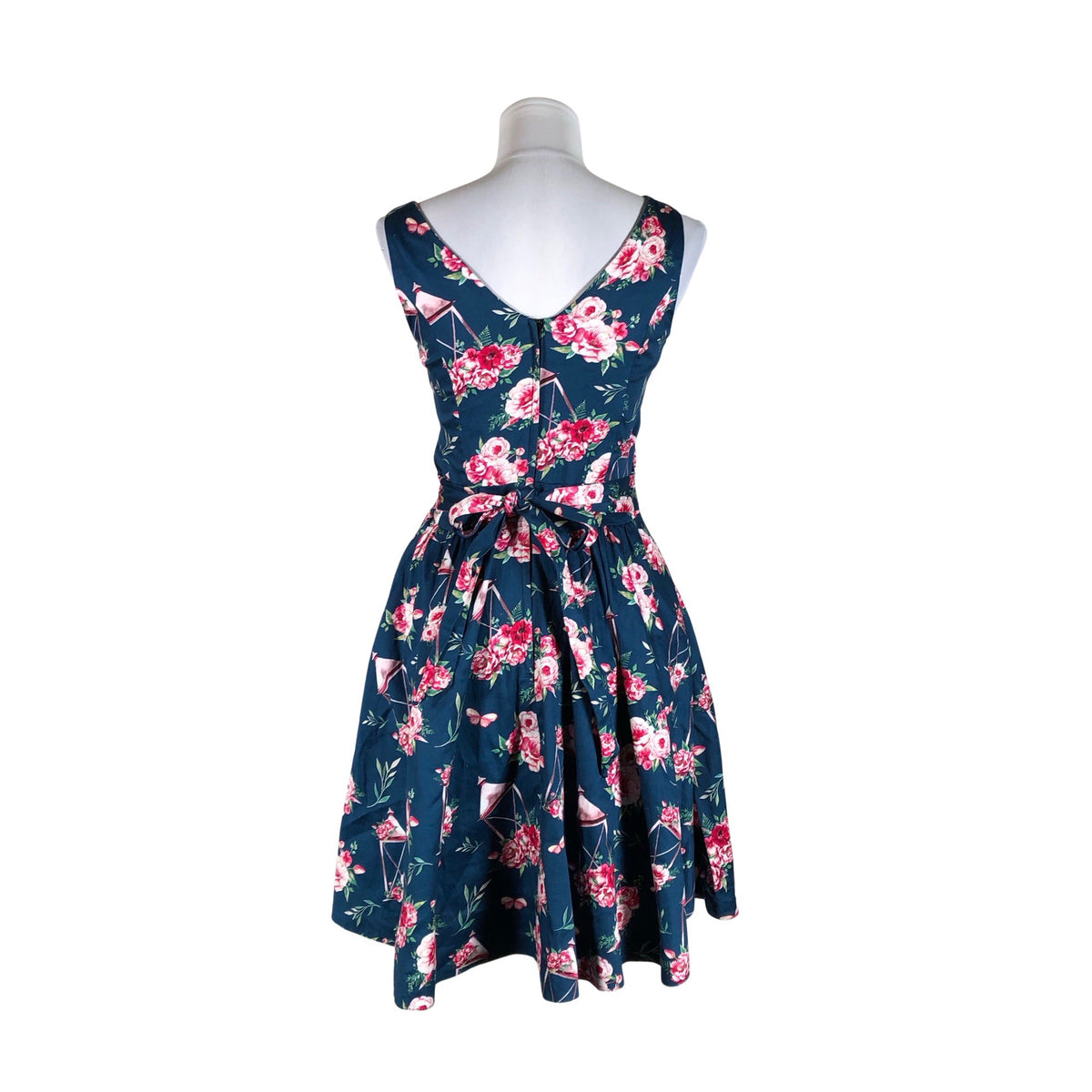 Naisten Lady Vintage - Kangasmekko, koko 36 - Sininen (2)