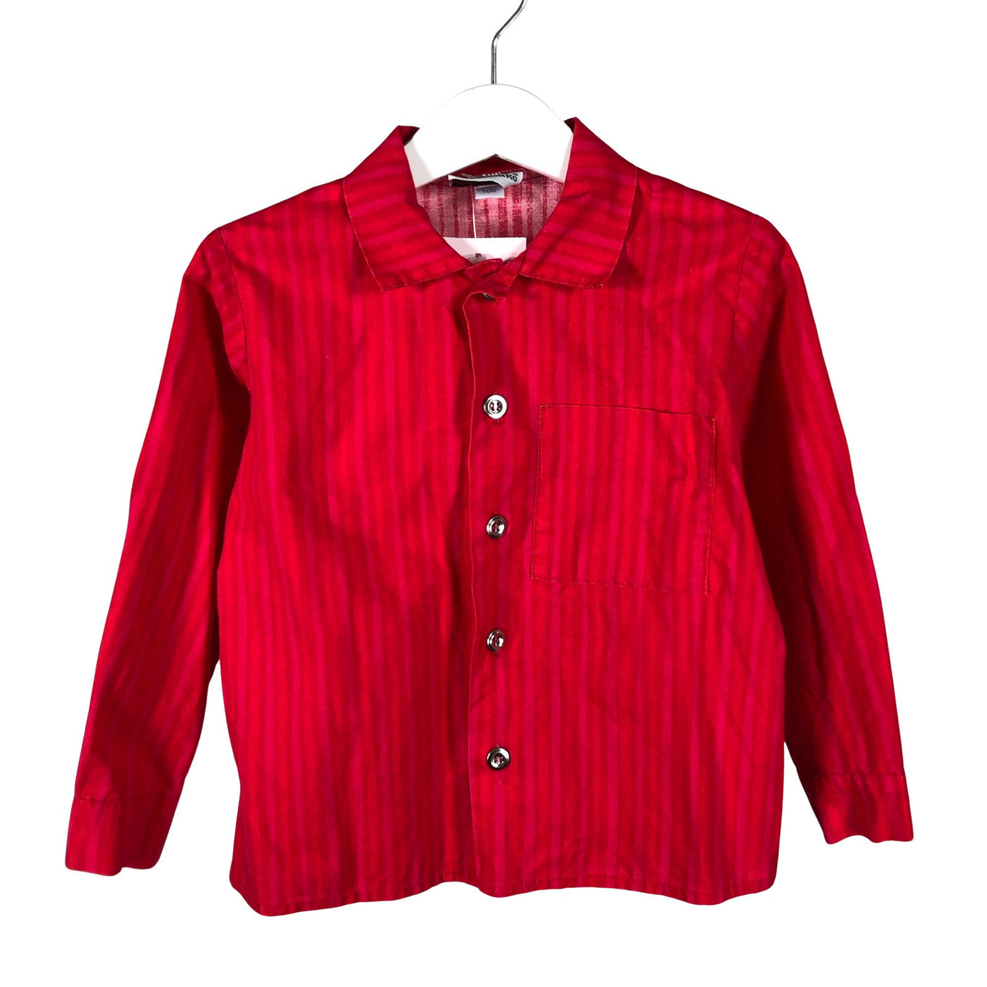 Poikien Marimekko - Kauluspaita, koko 98 - 104 - Punainen (1)