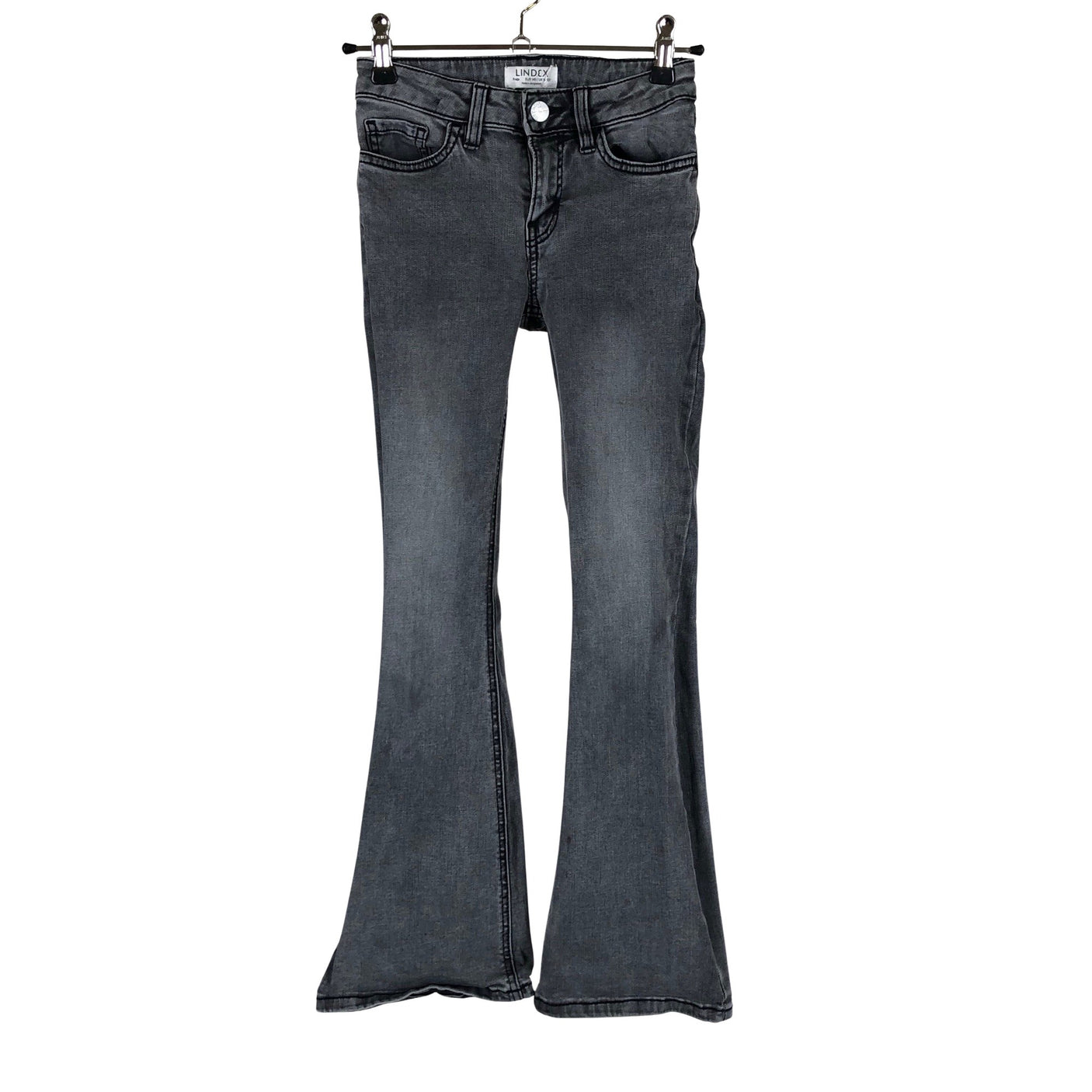 Unisex Lindex - Farkut, koko 134 - 140 - Harmaa (1)