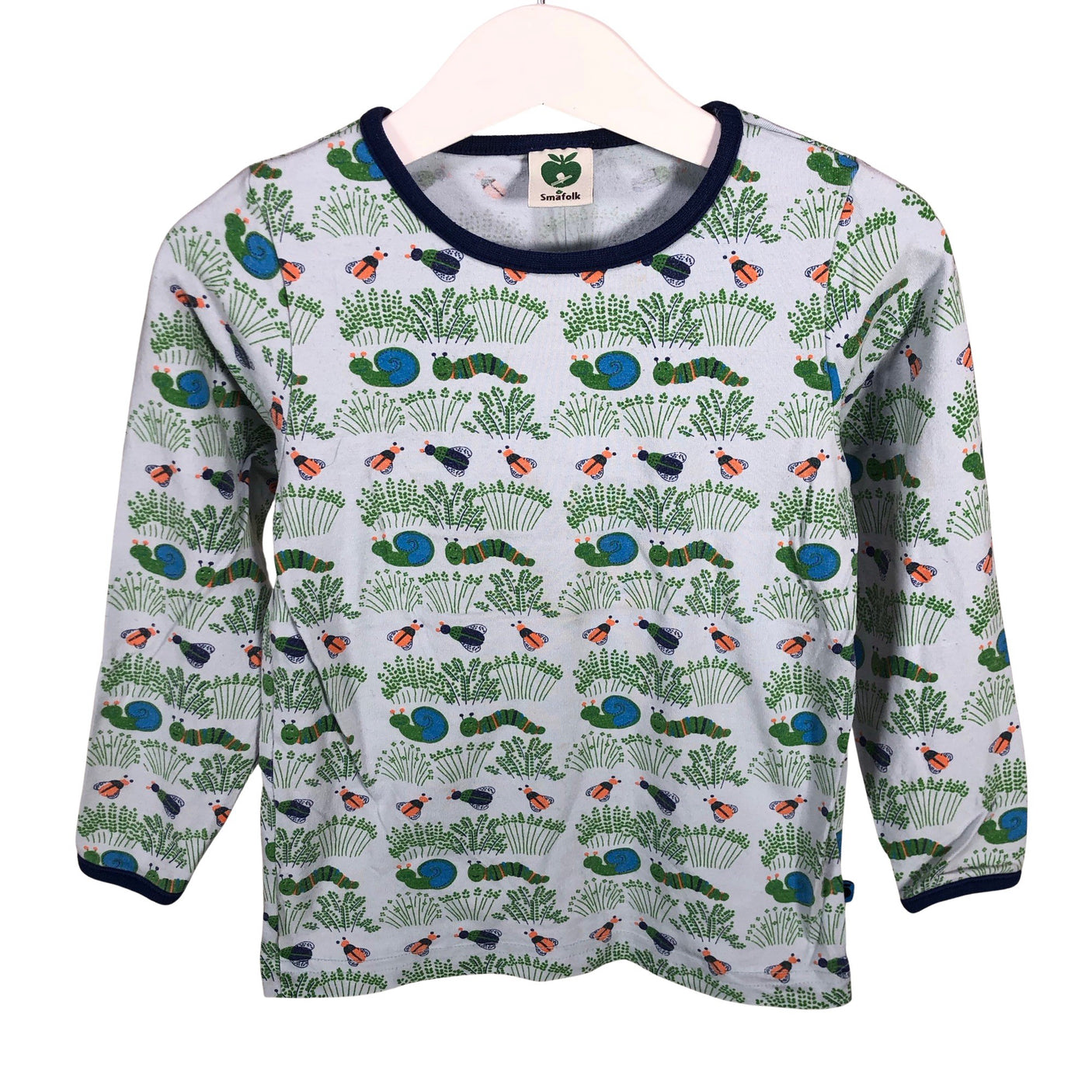 Unisex Småfolk - Trikoopaita, koko 92 - 98 - Vaaleansininen (1)