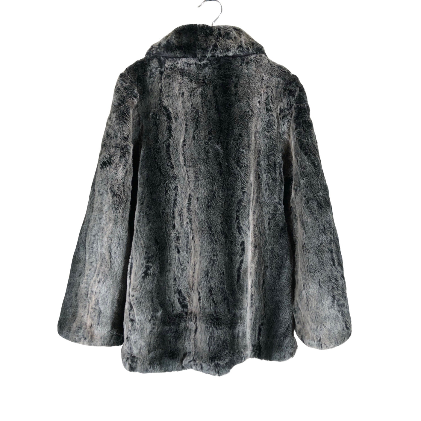 Tyttöjen Lindex - Tekoturkistakki, koko 134 - 140 - Harmaa (2)