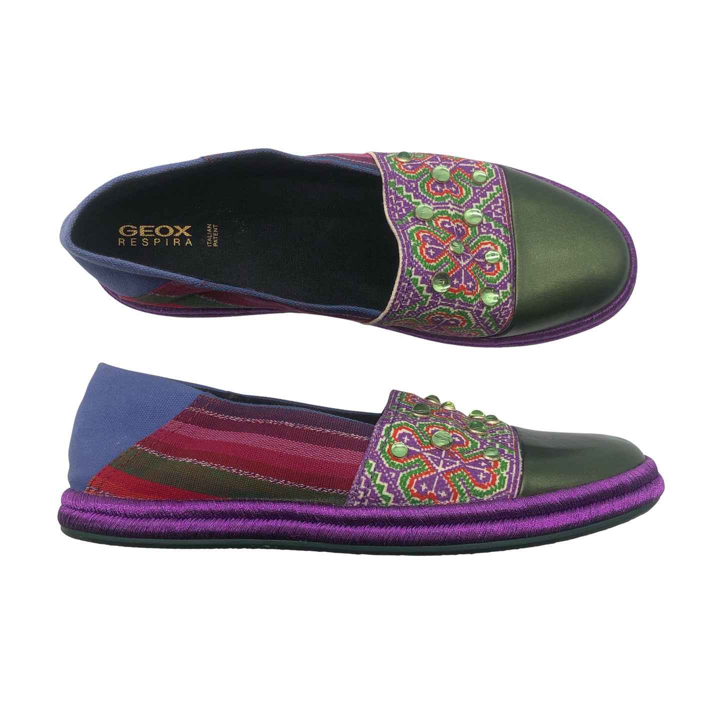 Naisten Geox - Loaferit, koko 40 - Violetti (1)