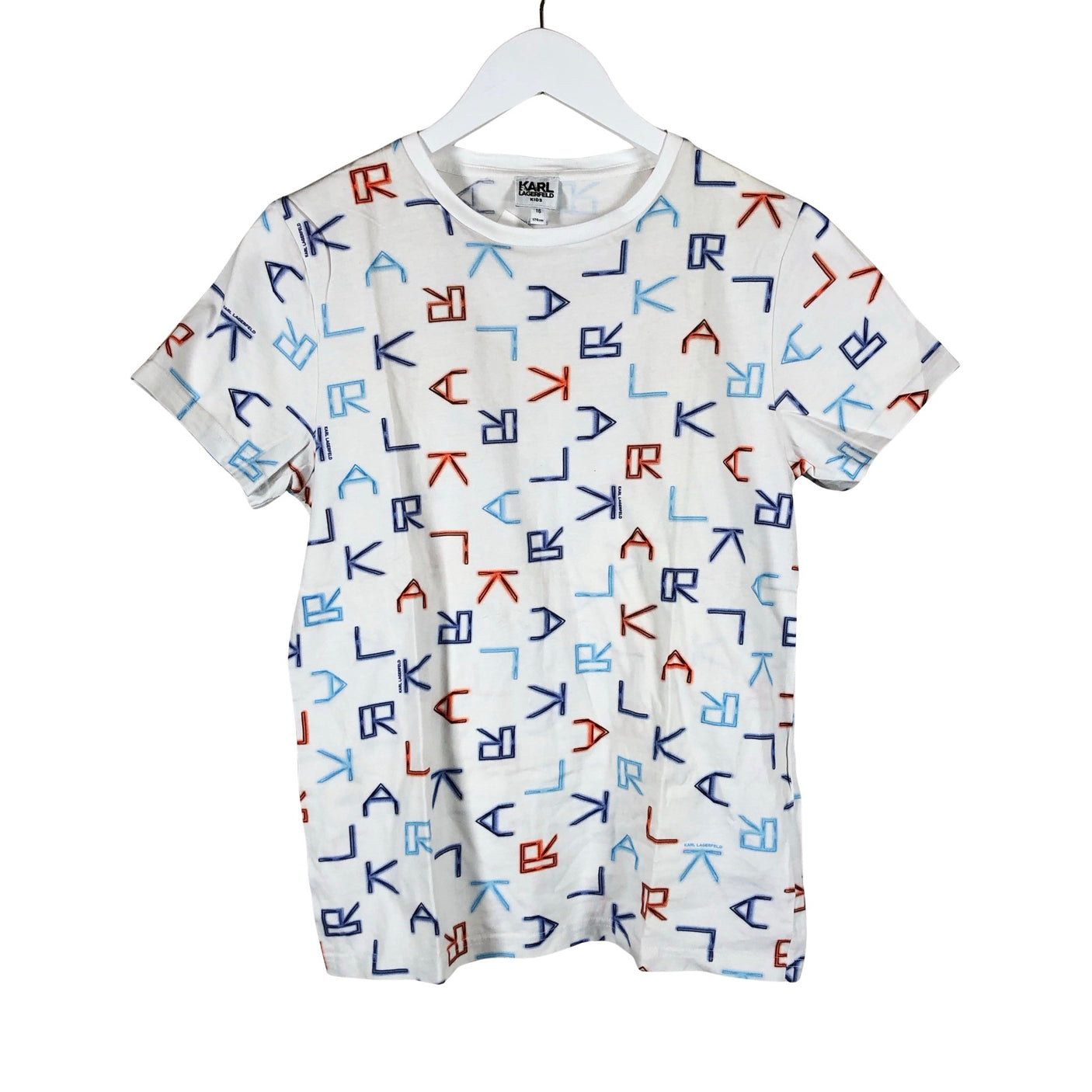 Unisex Karl Lagerfeld - T-paita, koko 170 - 176 - Valkoinen (1)