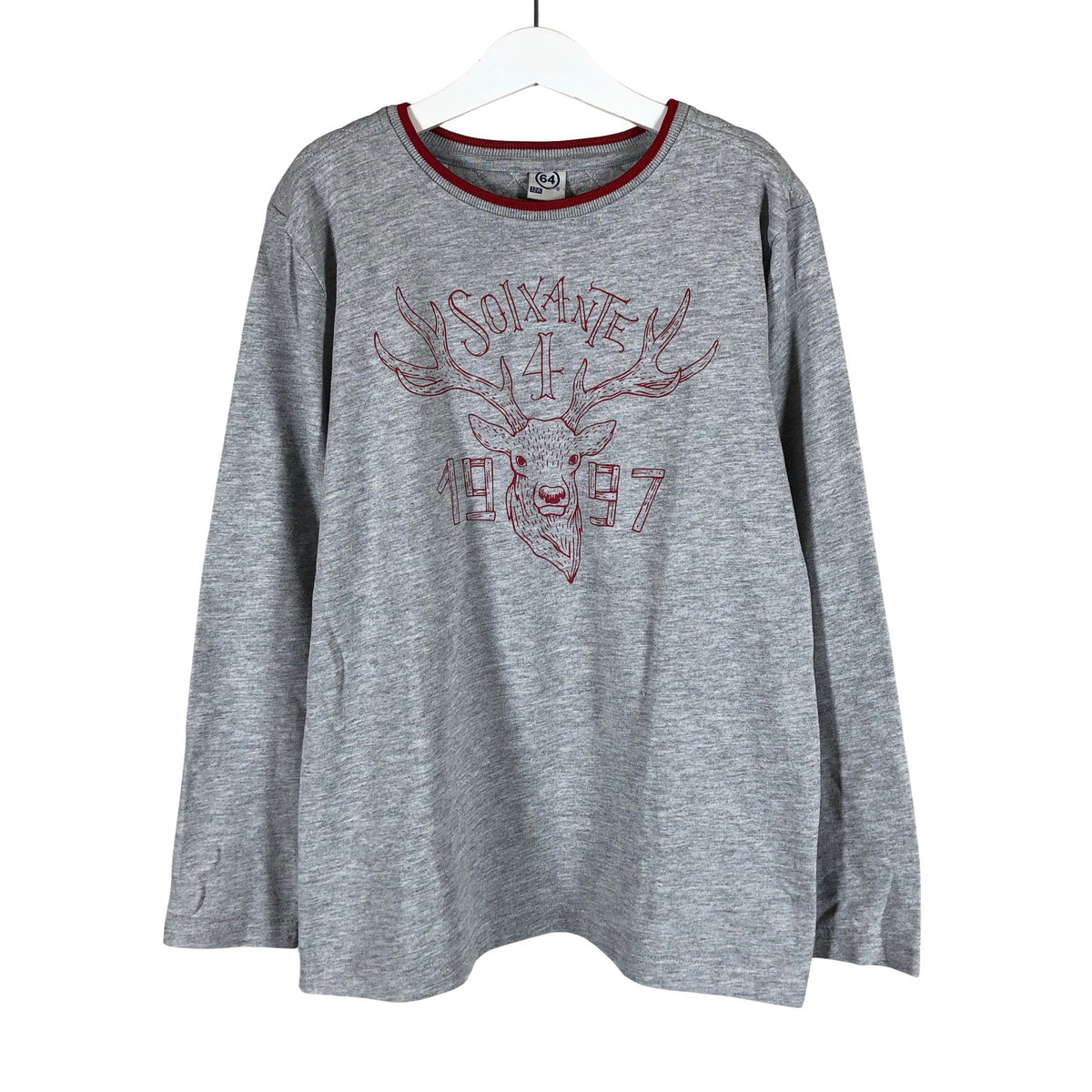 Unisex 64 - Trikoopaita, koko 146 - 152 - Harmaa (1)