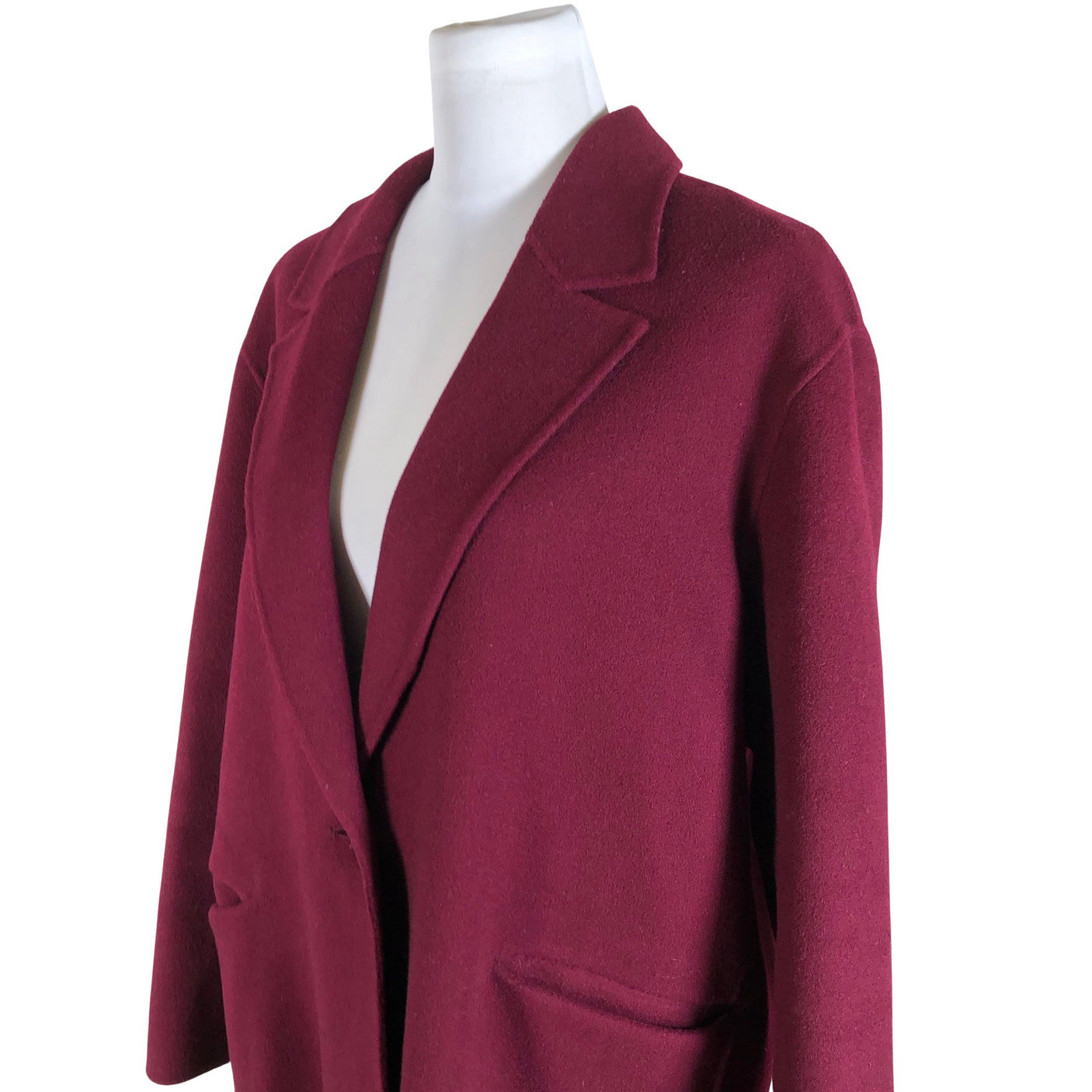 Naisten Massimo Dutti - Villakangastakki, koko 40 - Violetti (3)