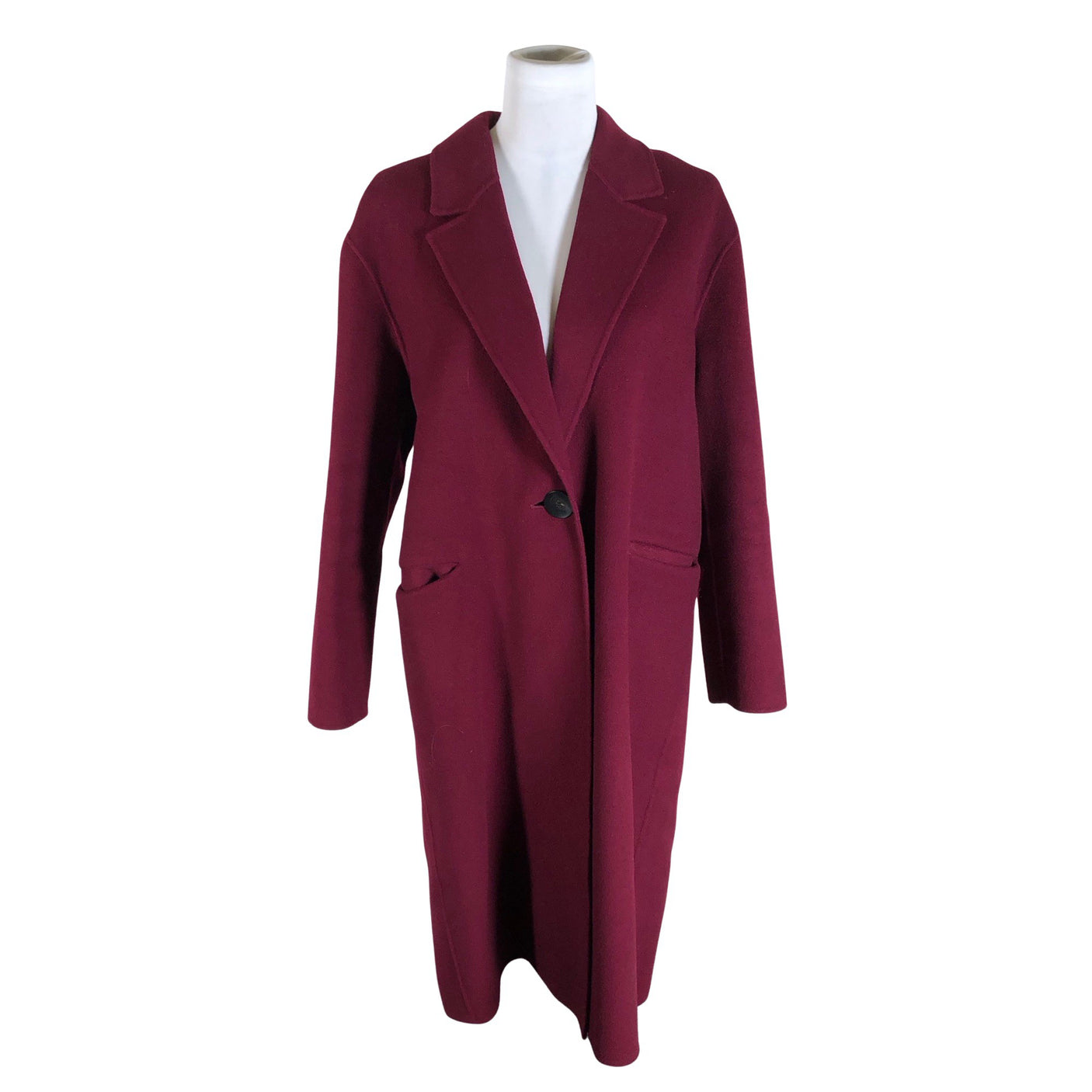 Naisten Massimo Dutti - Villakangastakki, koko 40 - Violetti (1)