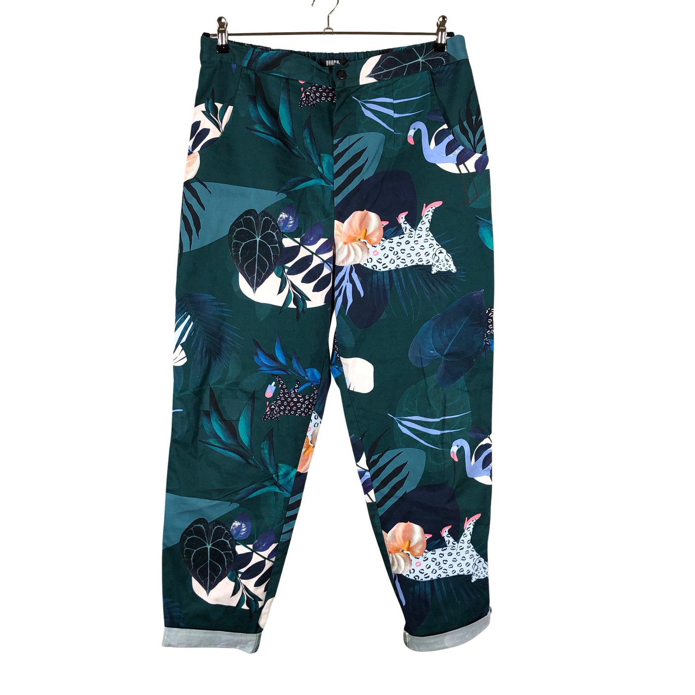 Naisten Uhana Design - Kangashousut, koko 42 - Vihreä (1)