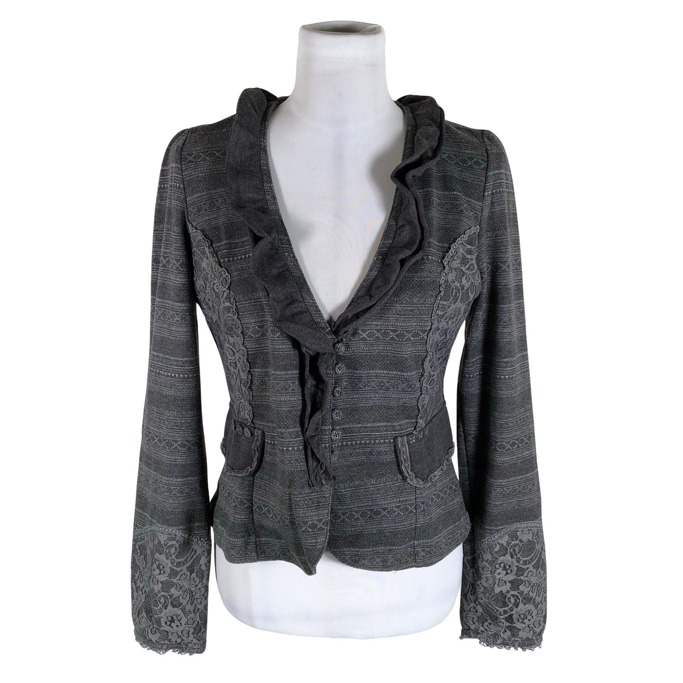 Naisten Cream - Neuletakki, koko 38 - Harmaa (1)